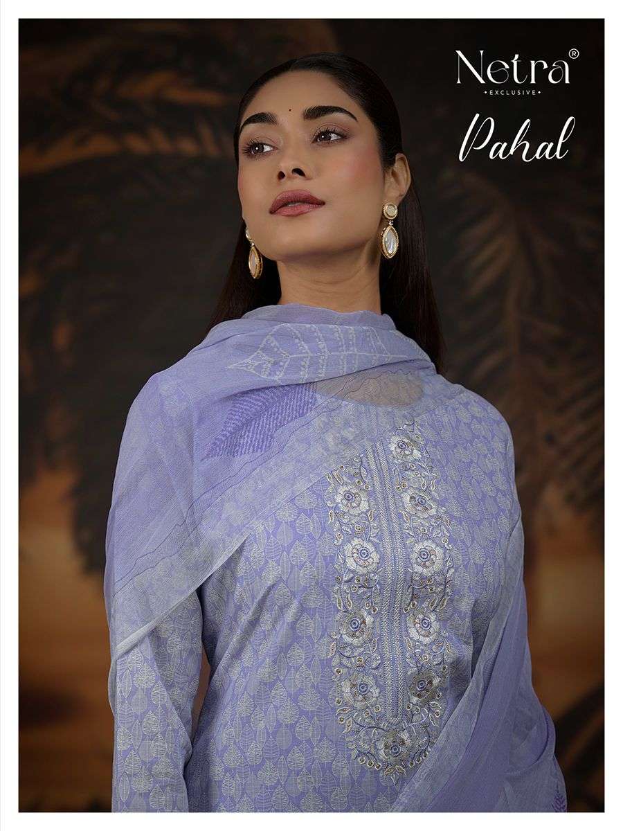 pahal by netra colors exclusive embroidery with digital printed party wear salwar kameez best online price surat