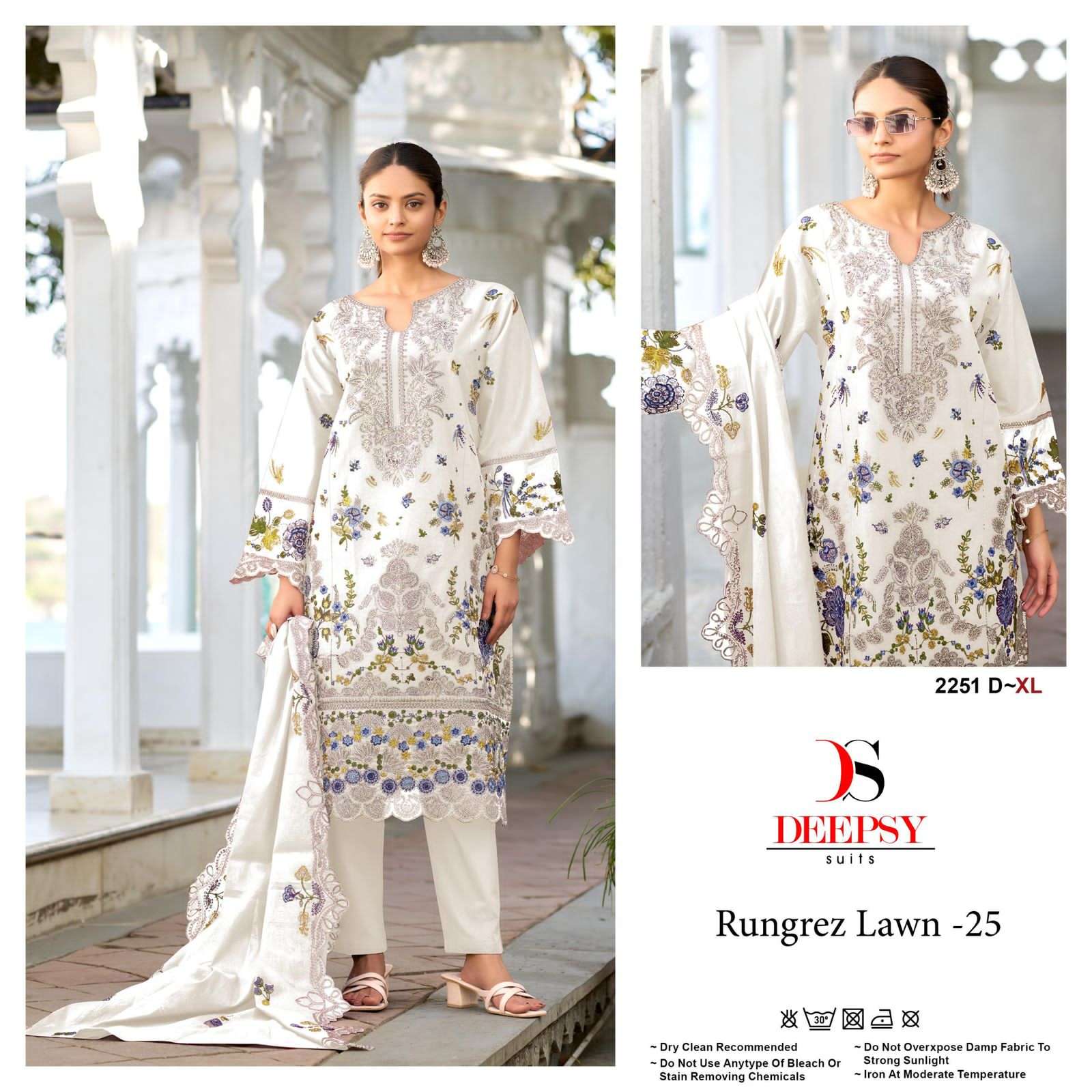  rungrez lawn 25 2251 colors  by deepsy suits heavy embroidered latest designer party wear collection buy online surat