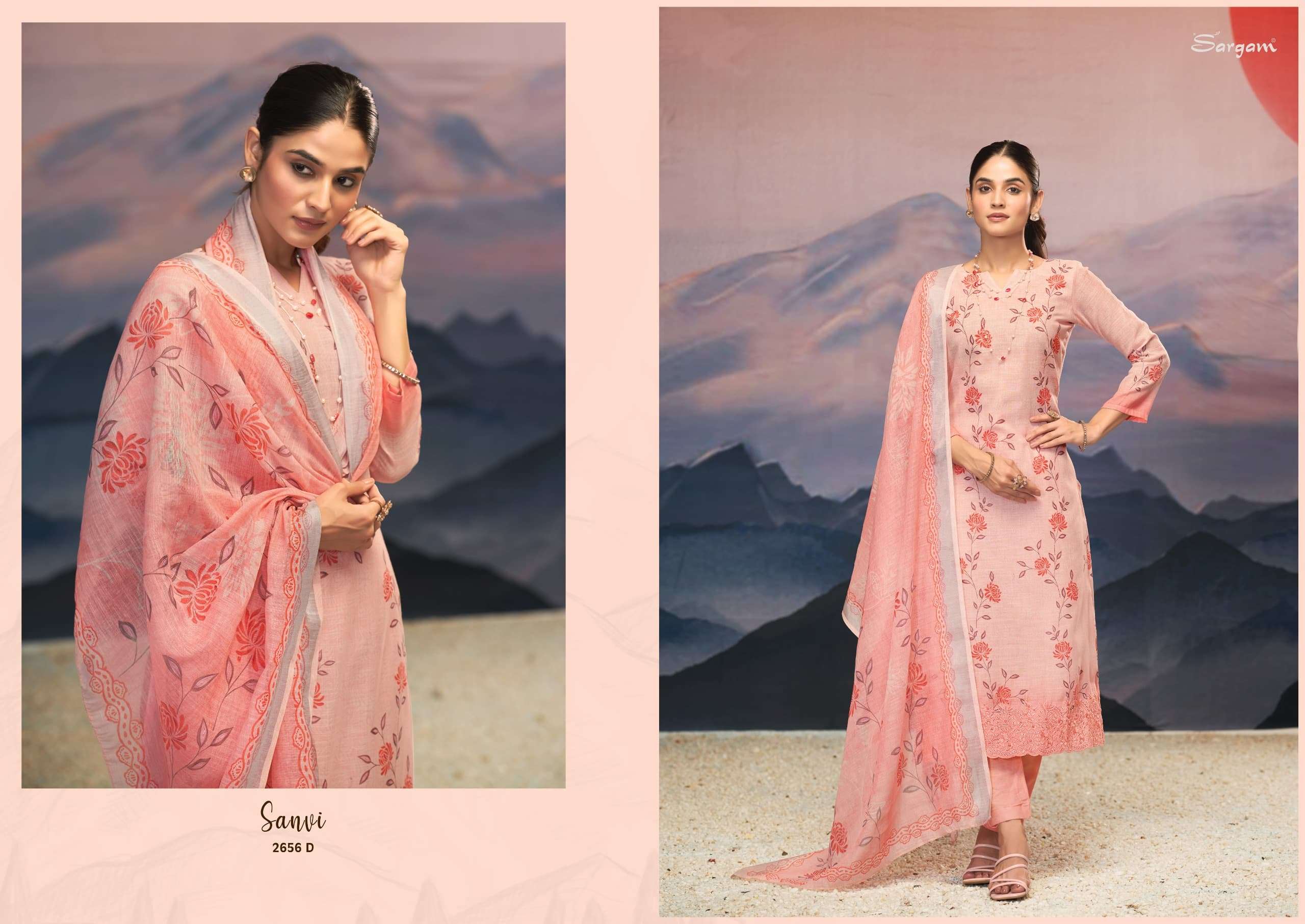 sanvi by sargam colors linen summer casual wear salwar kameez best online price surat