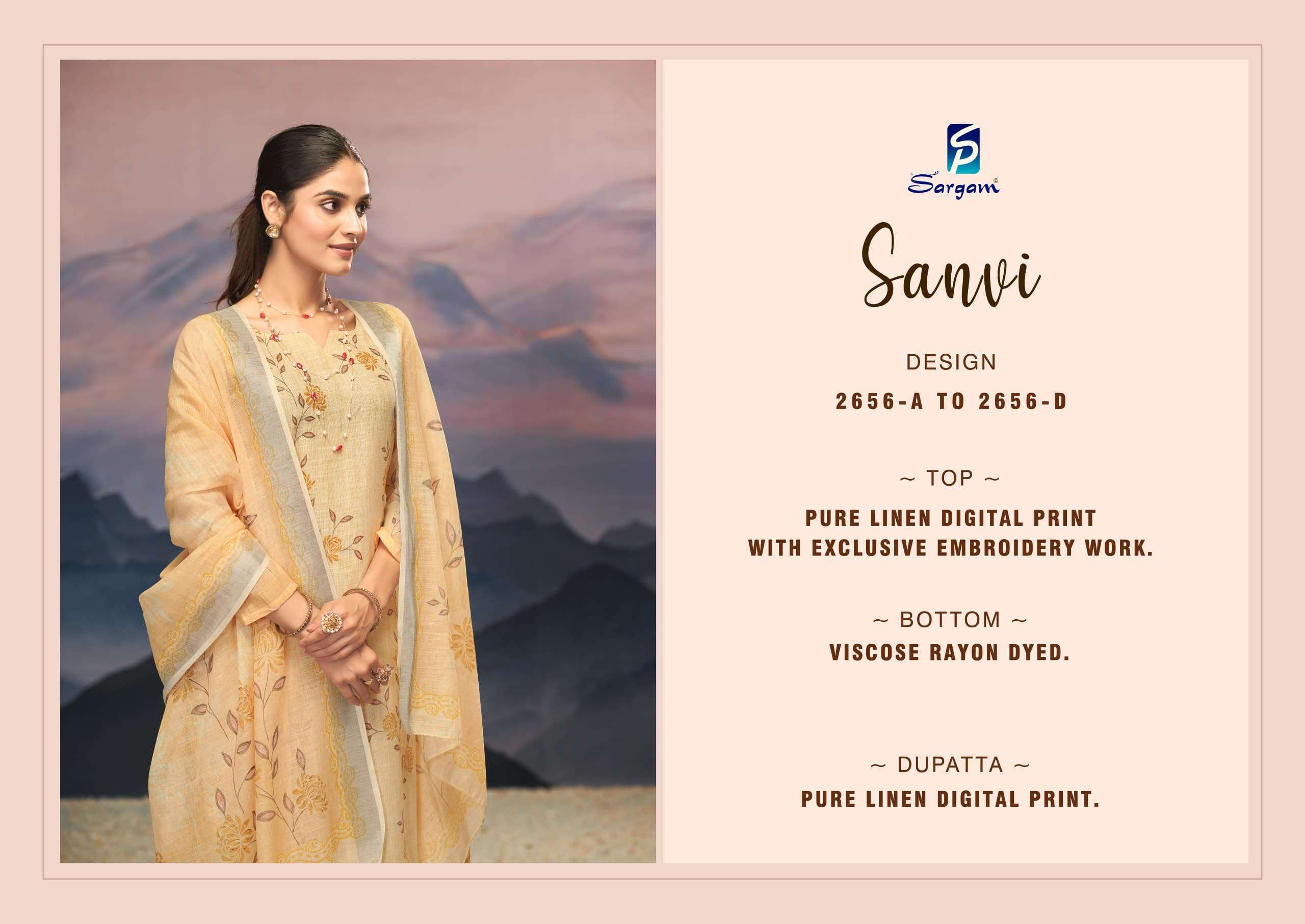 sanvi by sargam colors linen summer casual wear salwar kameez best online price surat