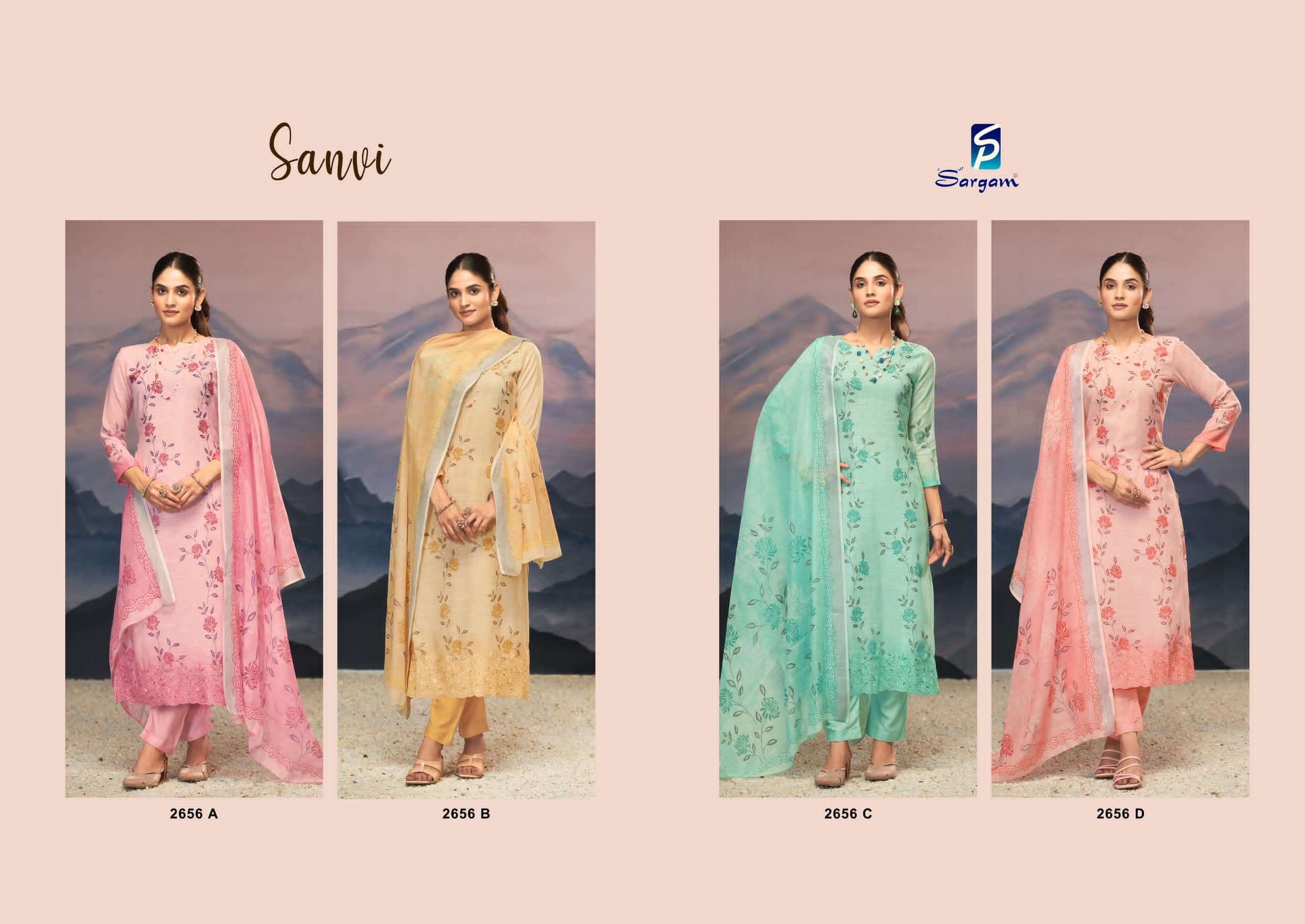 sanvi by sargam colors linen summer casual wear salwar kameez best online price surat