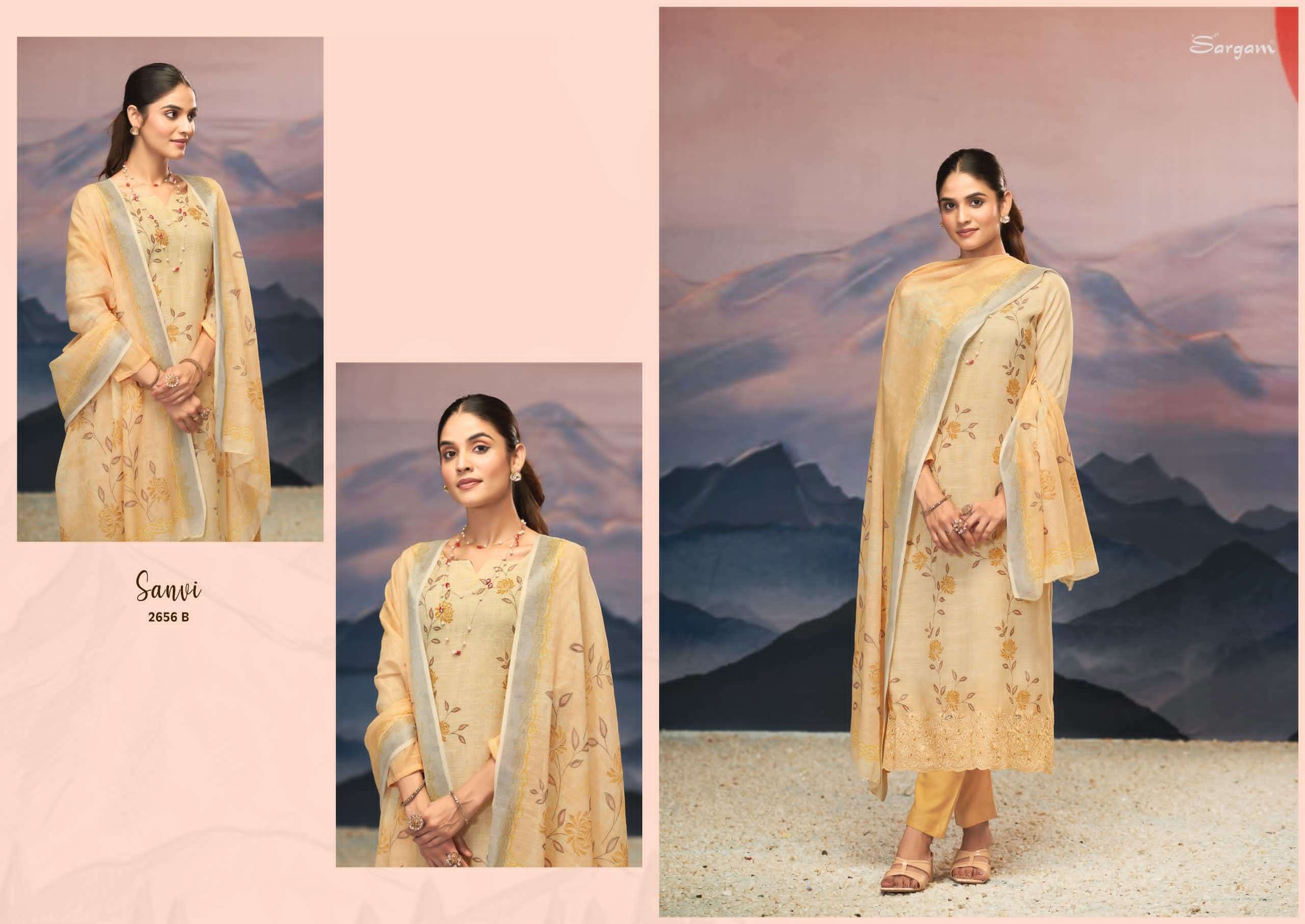 sanvi by sargam colors linen summer casual wear salwar kameez best online price surat