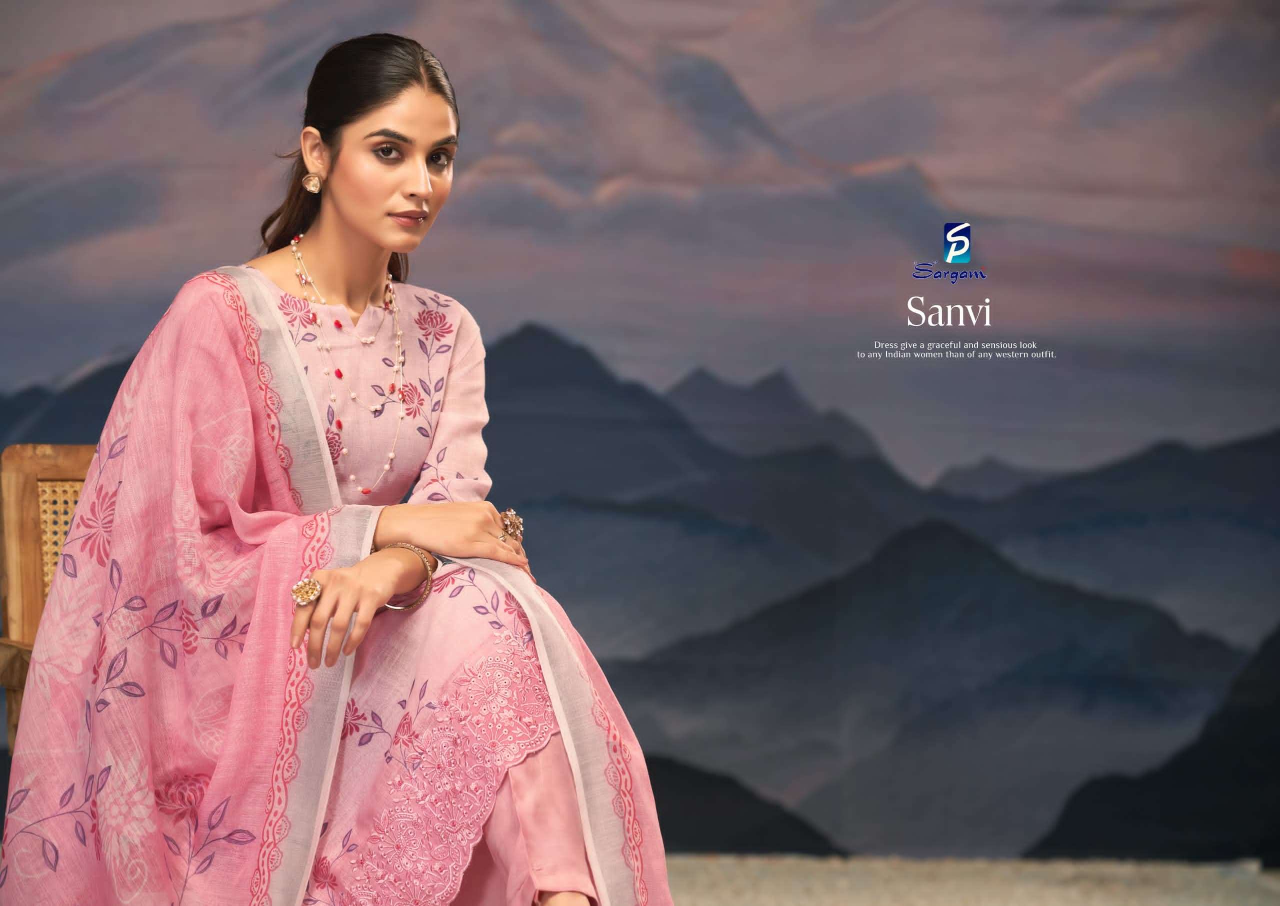 sanvi by sargam colors linen summer casual wear salwar kameez best online price surat
