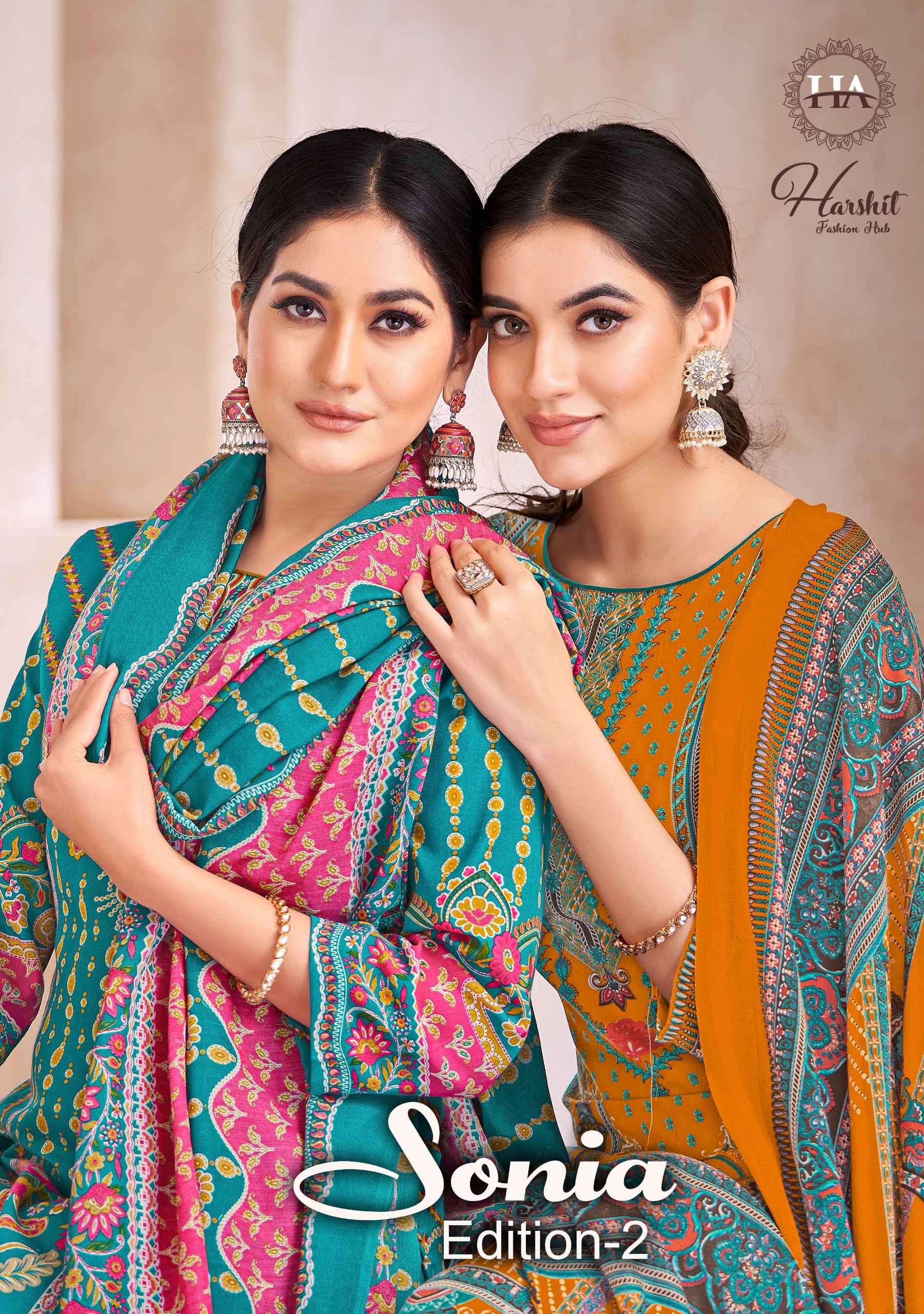 sonia vol 2 by harshit colors fancy diamond worked designer unstitched party wear salwar kameez best online price surat