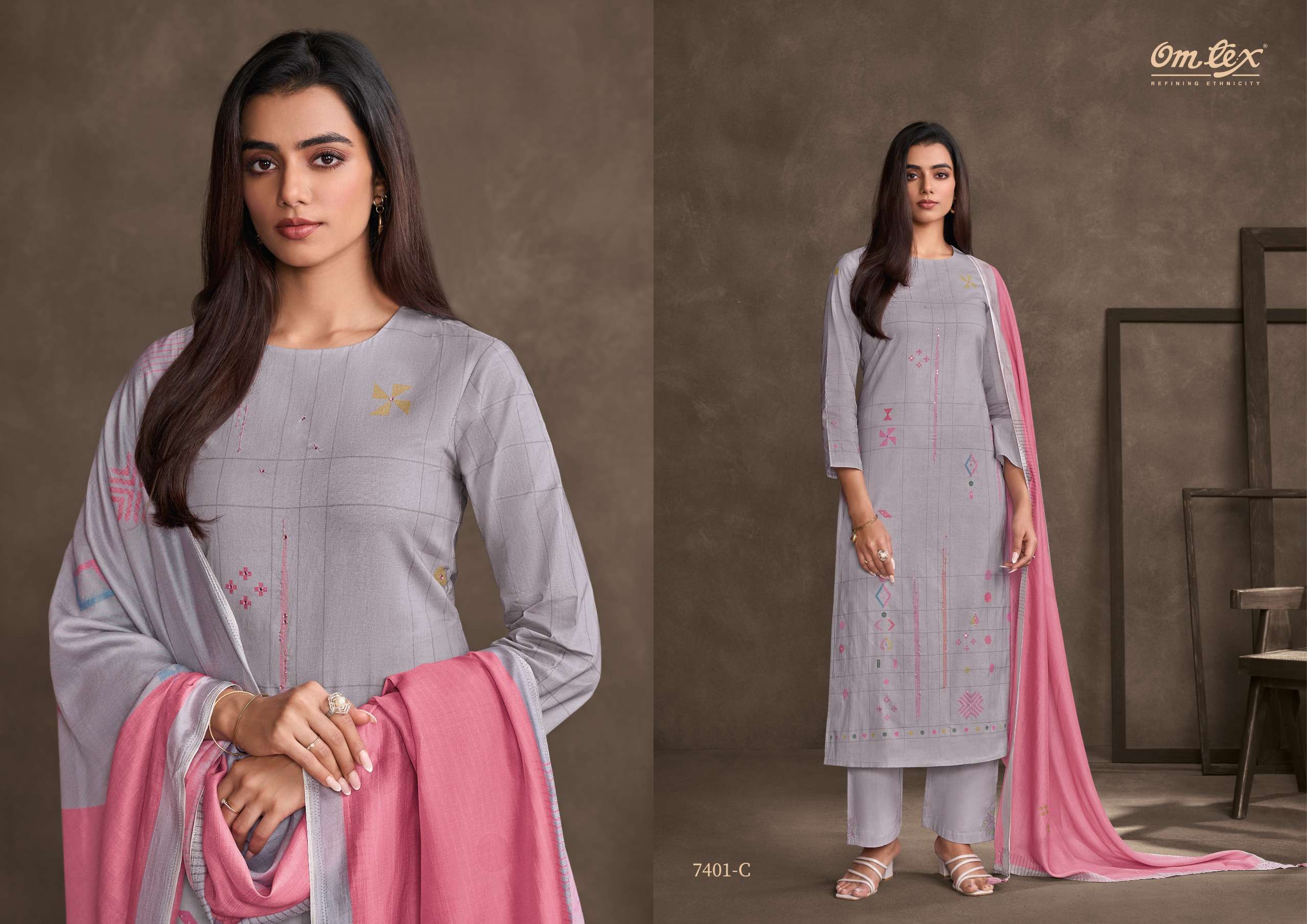 steela by omtex colors summer special cotton casual wear salwar kameez best online price surat