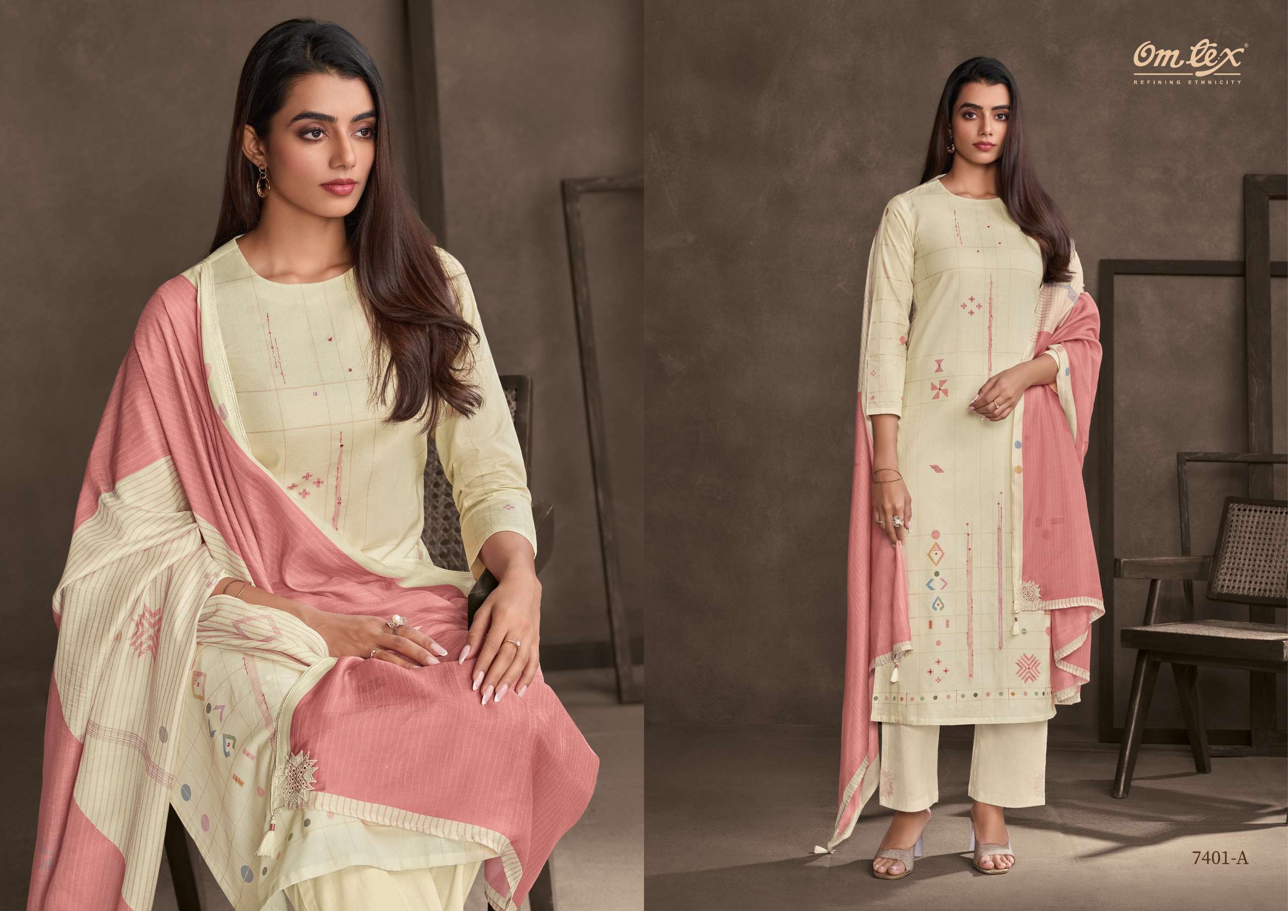 steela by omtex colors summer special cotton casual wear salwar kameez best online price surat