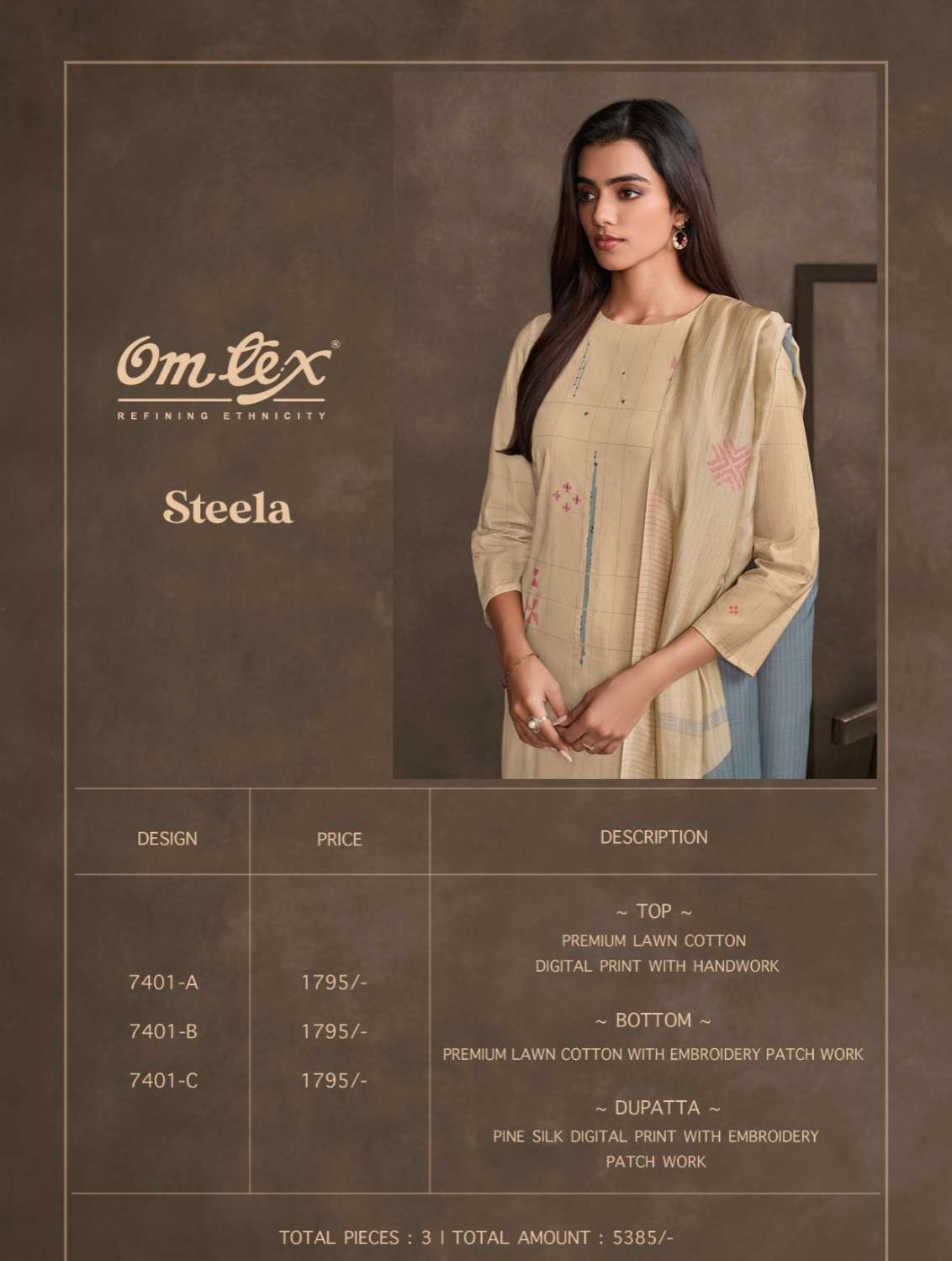 steela by omtex colors summer special cotton casual wear salwar kameez best online price surat