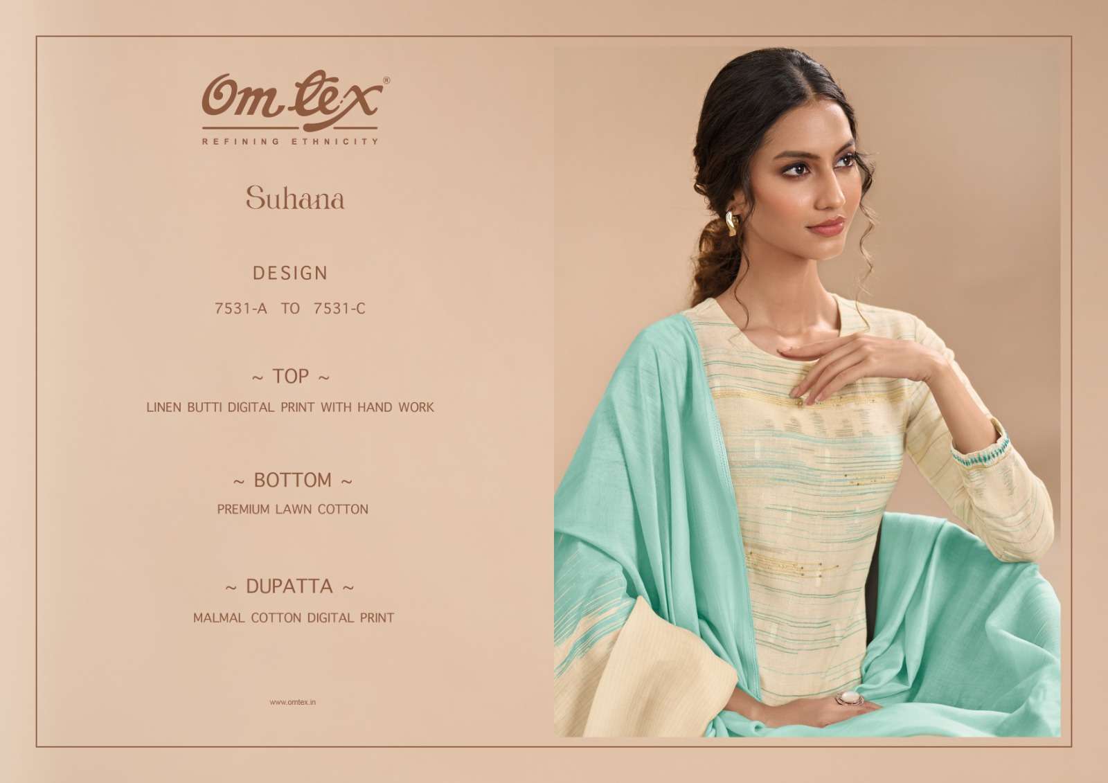 suhana bu omtex colors fancy handwork designer casual wear salwar kameez buy online surat