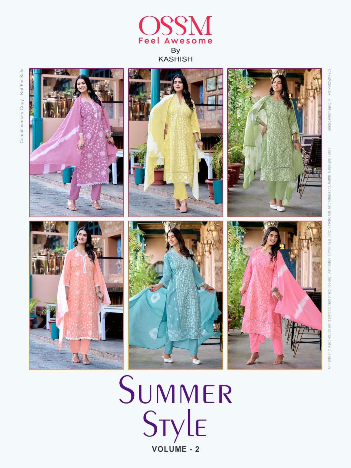 summer style vol 2 by ossm colors cotton readymade designer summer wearsalwar kameez best online price surat