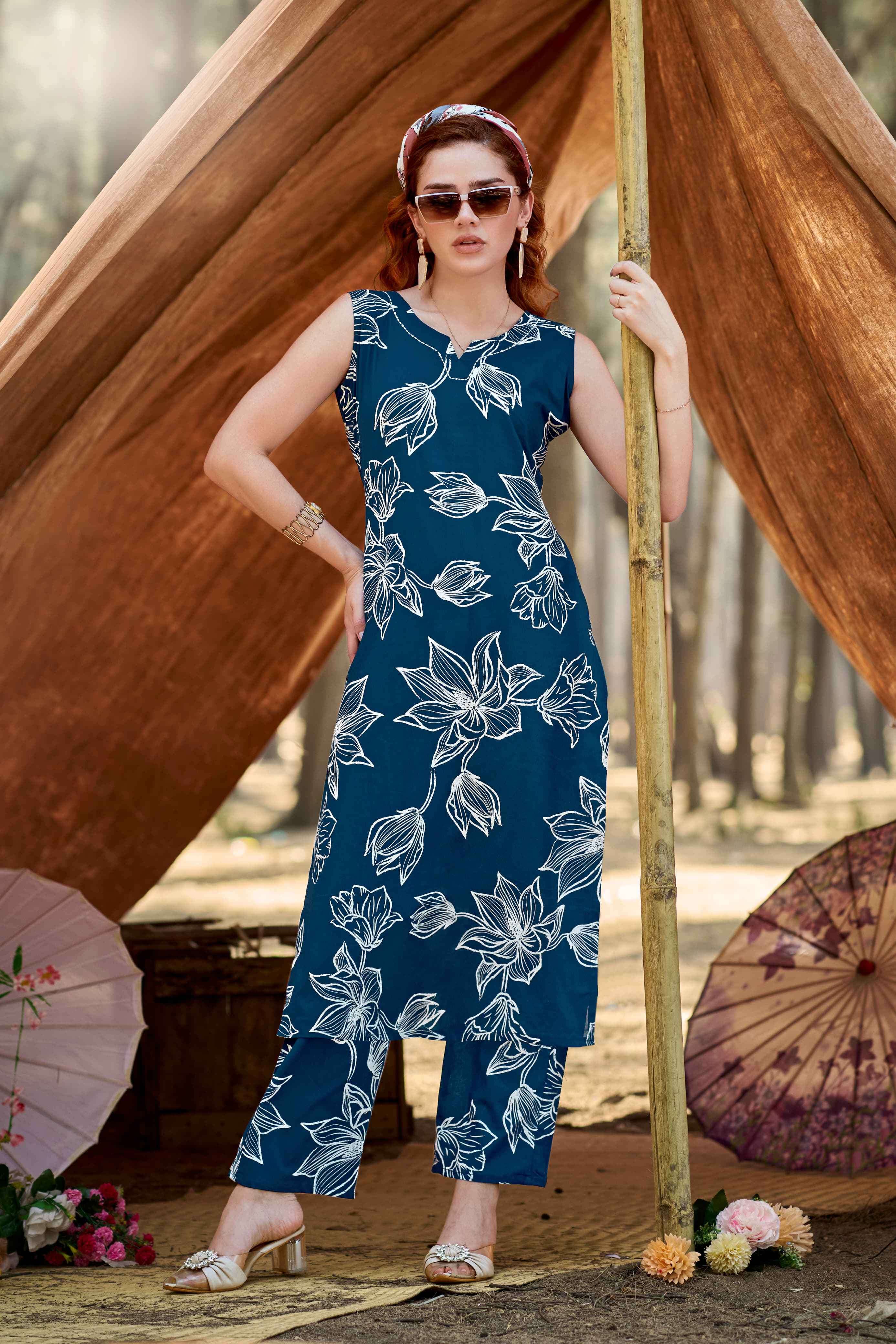 summer threads vol 2 by ossm 1001-1006 series fancy stylish full stitched casual wear cord set collection best online price surat