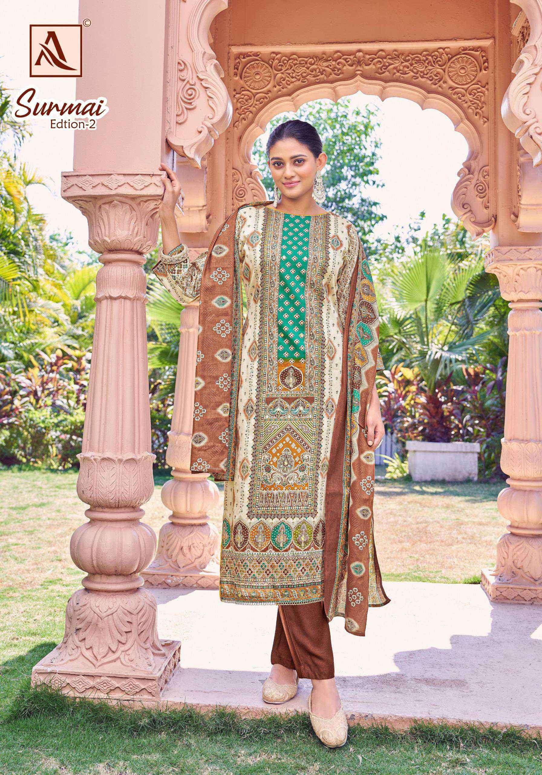 surmai 2 by alok suits colors exclusive designer unstitched party wear salwar kameez online surat