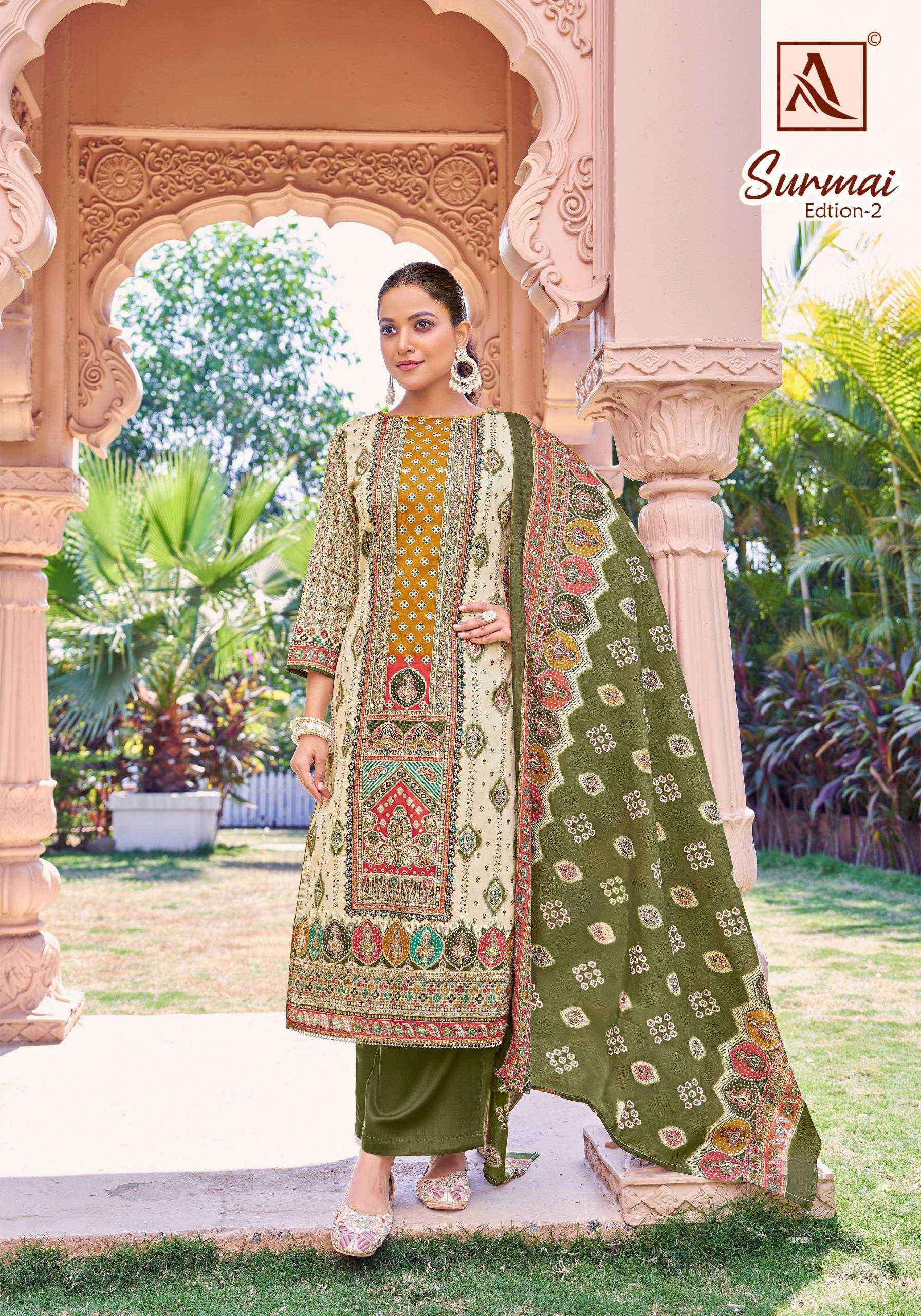 surmai 2 by alok suits colors exclusive designer unstitched party wear salwar kameez online surat