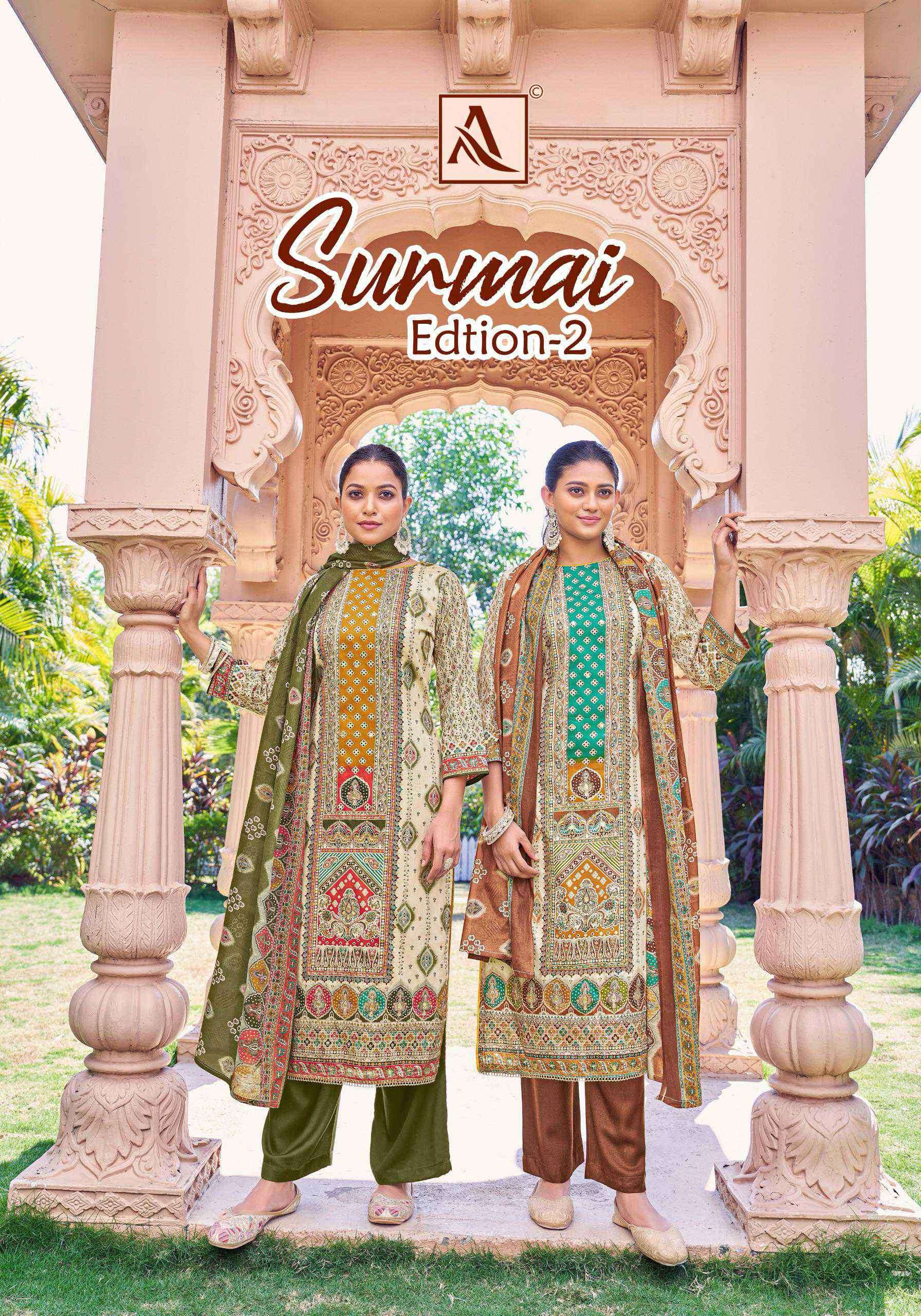 surmai 2 by alok suits colors exclusive designer unstitched party wear salwar kameez online surat
