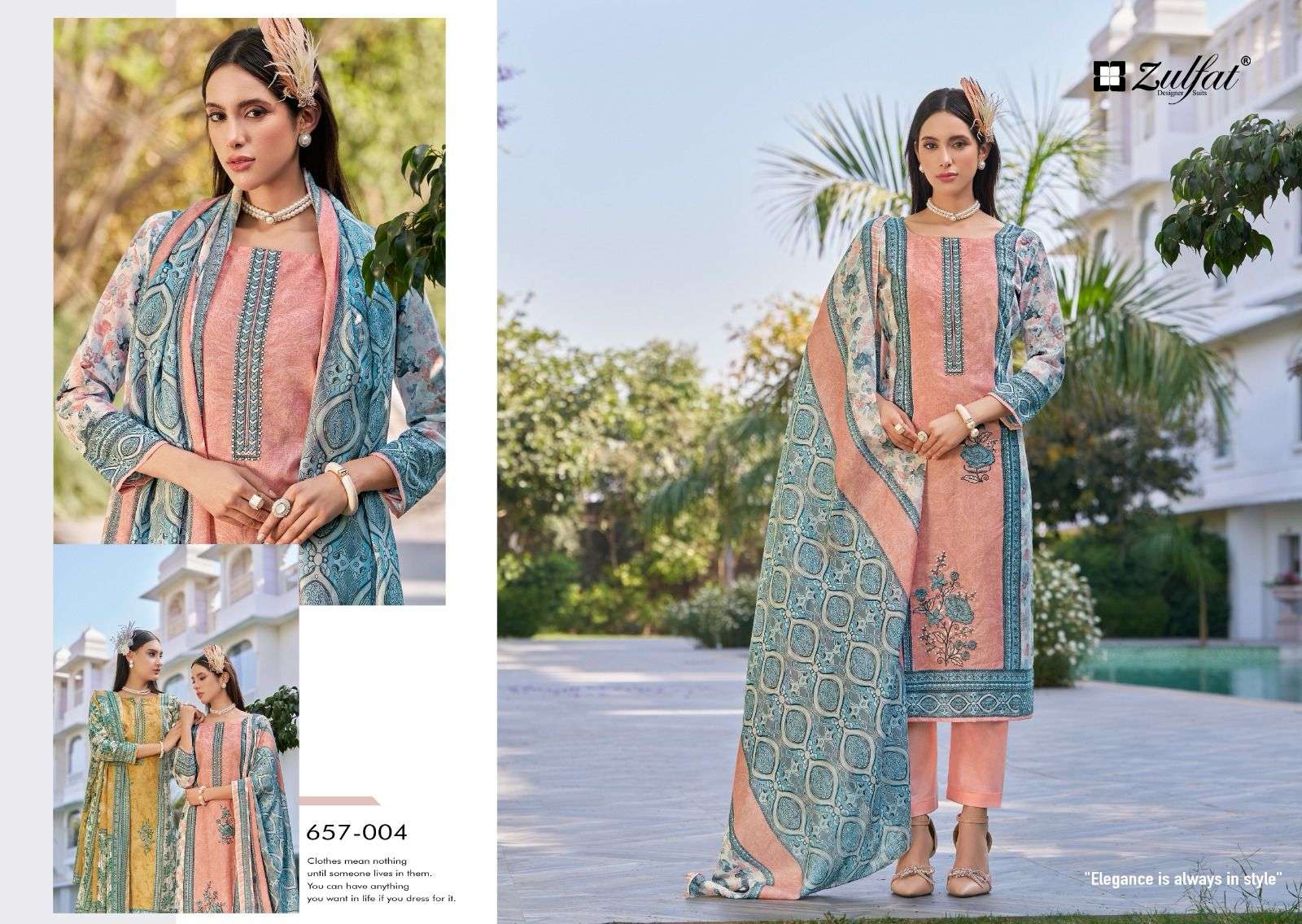 venisha by zulfat designer suits colors self embroidered unstitched party wear salwar kameez online surat
