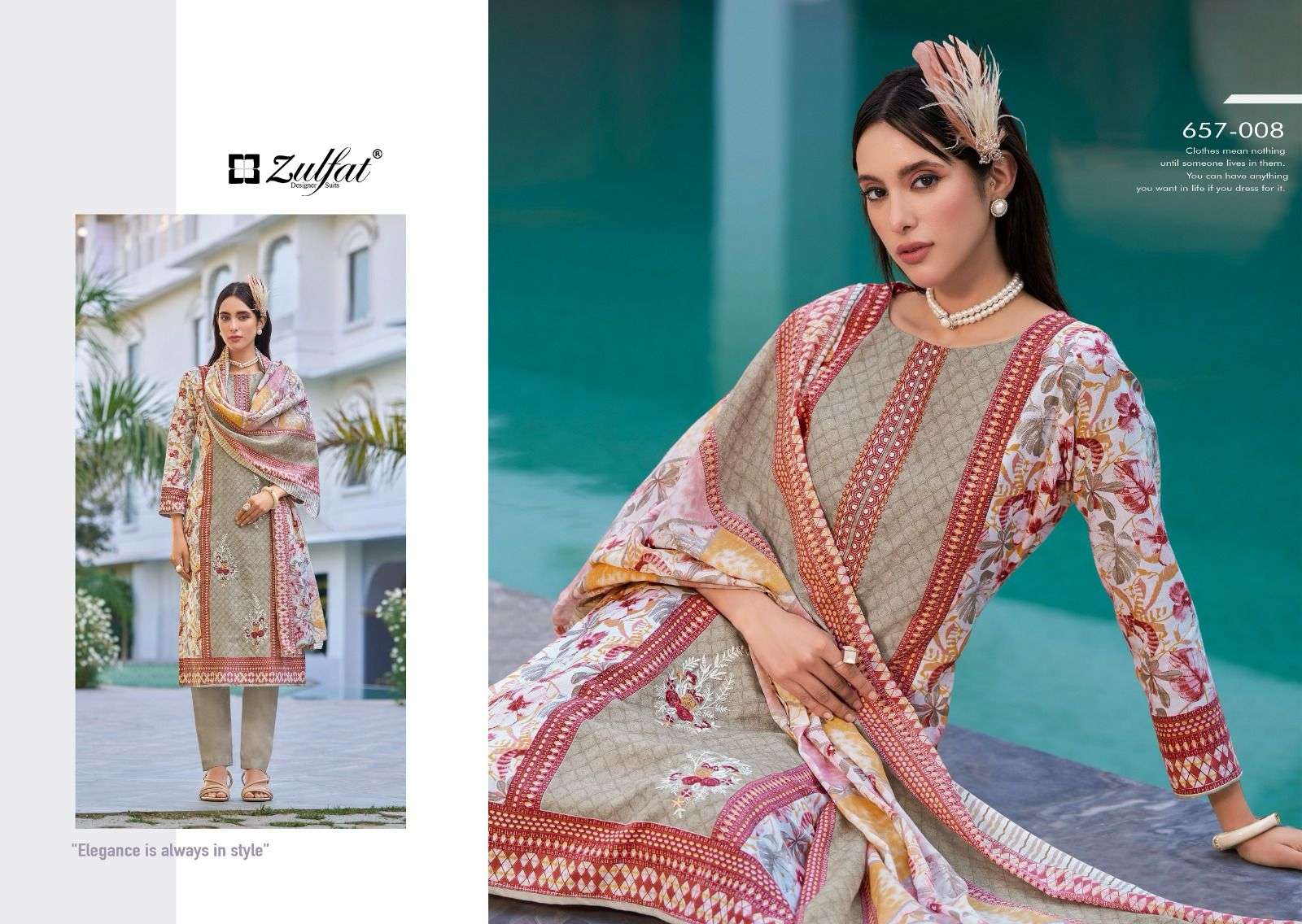 venisha by zulfat designer suits colors self embroidered unstitched party wear salwar kameez online surat