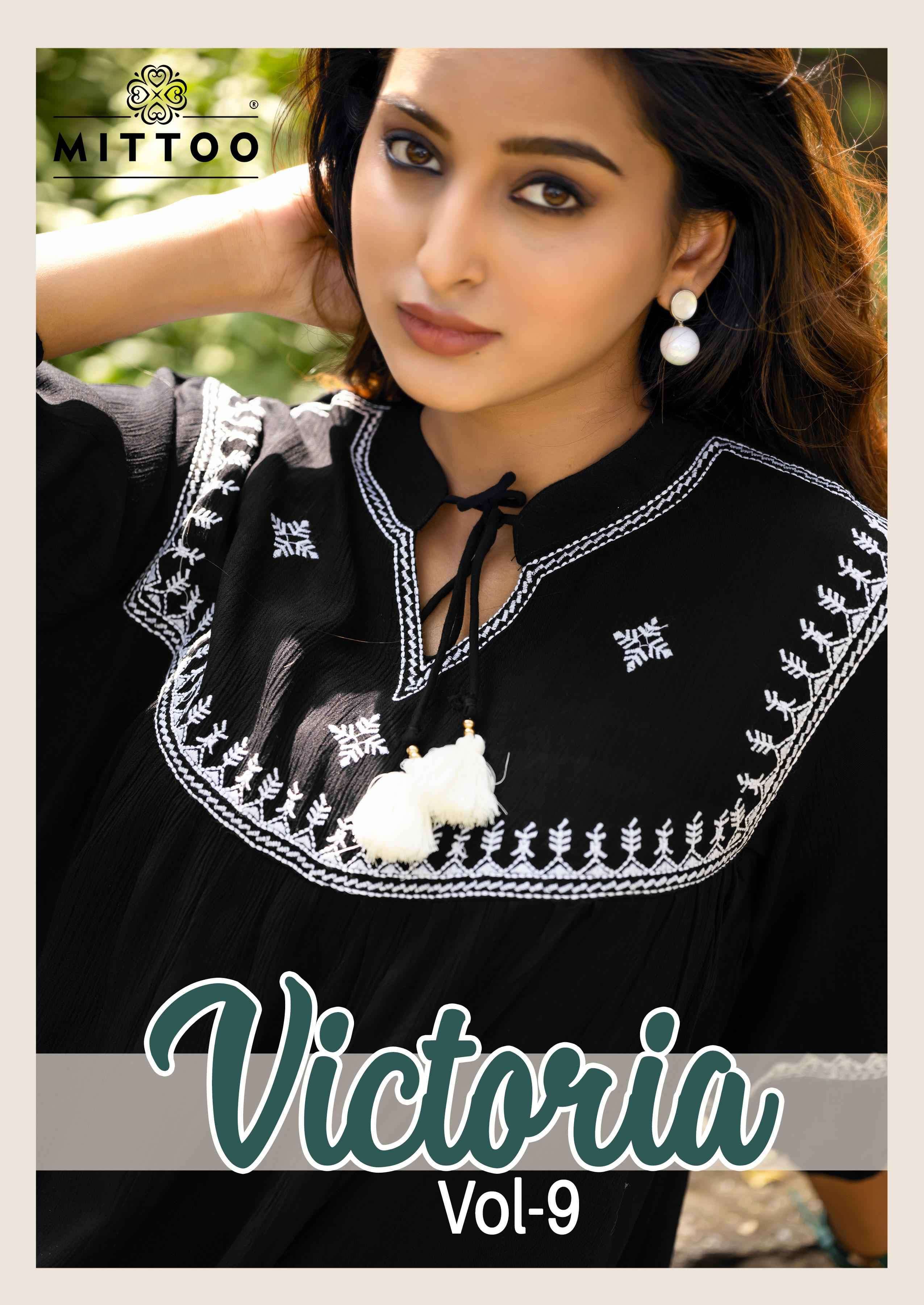 victoria vol 9 by mittoo 5047-5052 series rayon Best  short top  for women for casual and party wear buy online dealer surat