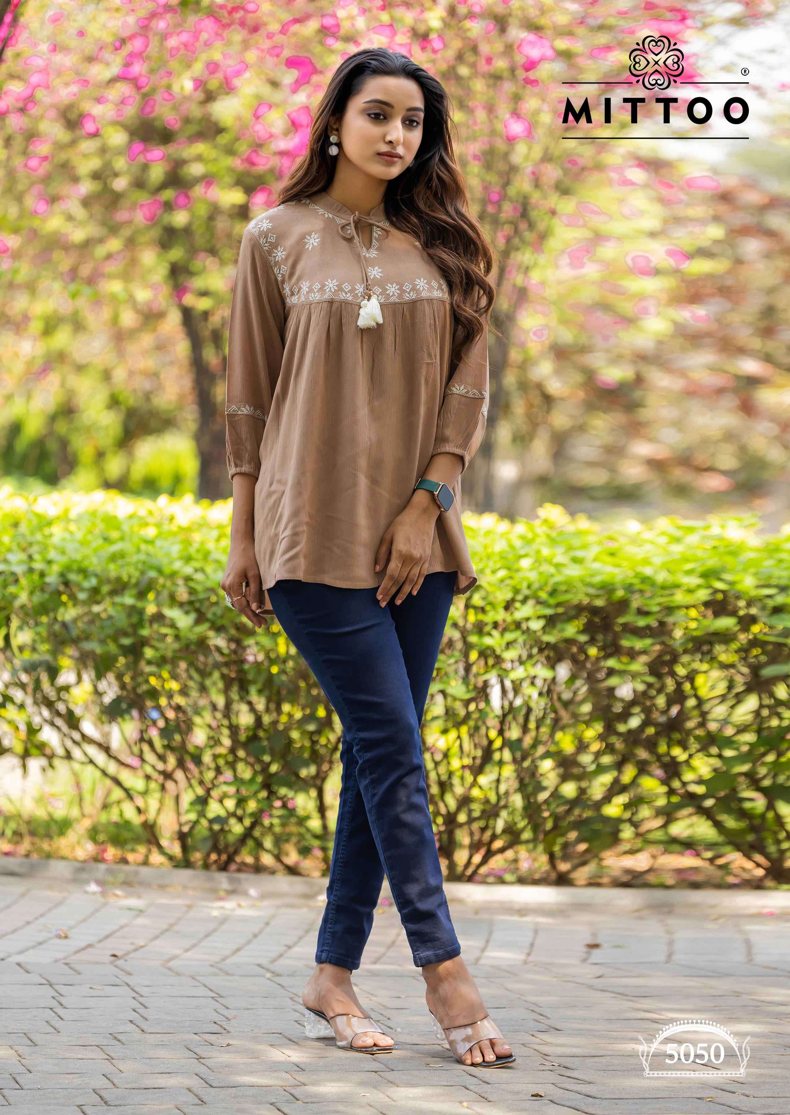 victoria vol 9 by mittoo 5047-5052 series rayon Best  short top  for women for casual and party wear buy online dealer surat