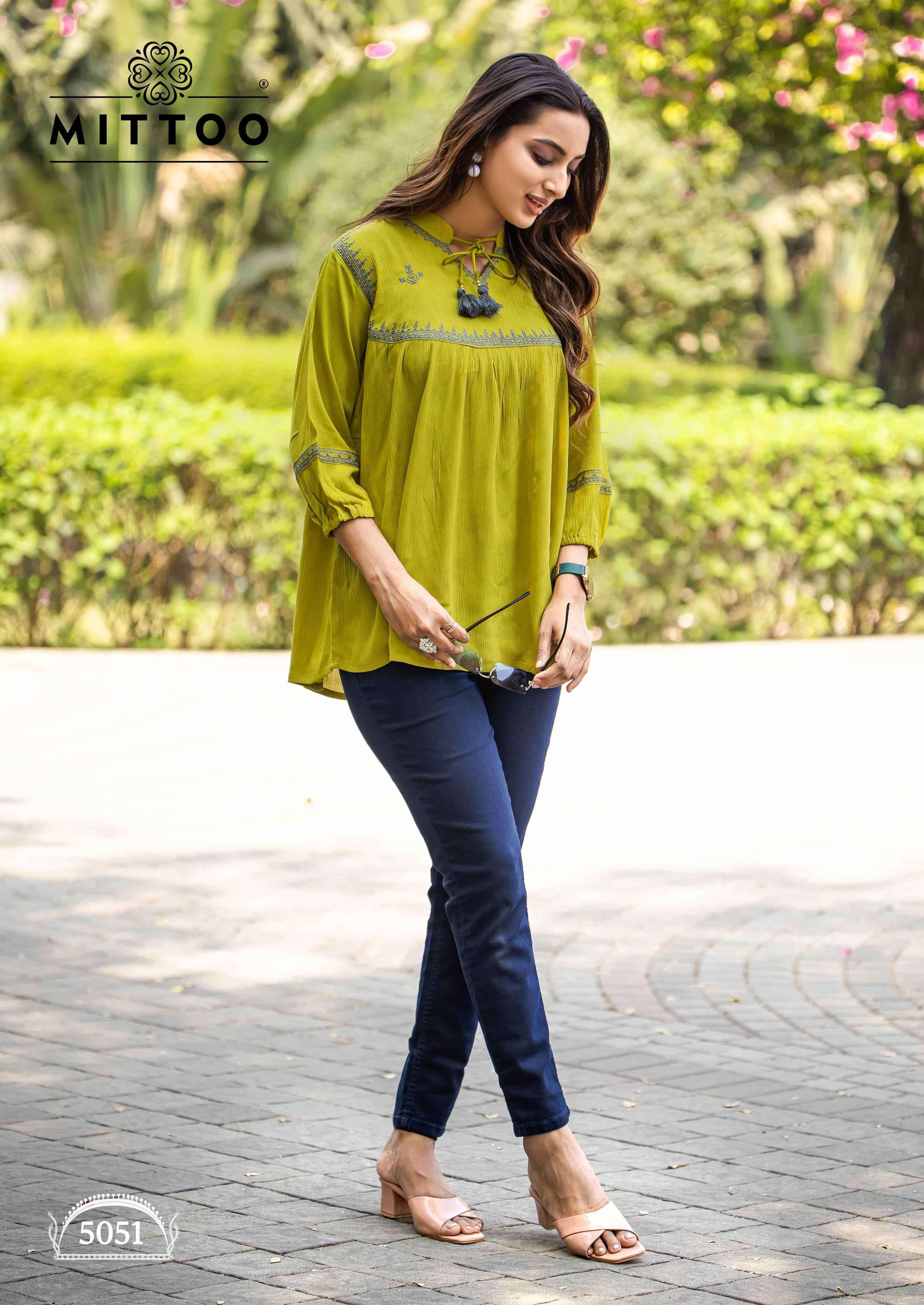 victoria vol 9 by mittoo 5047-5052 series rayon Best  short top  for women for casual and party wear buy online dealer surat