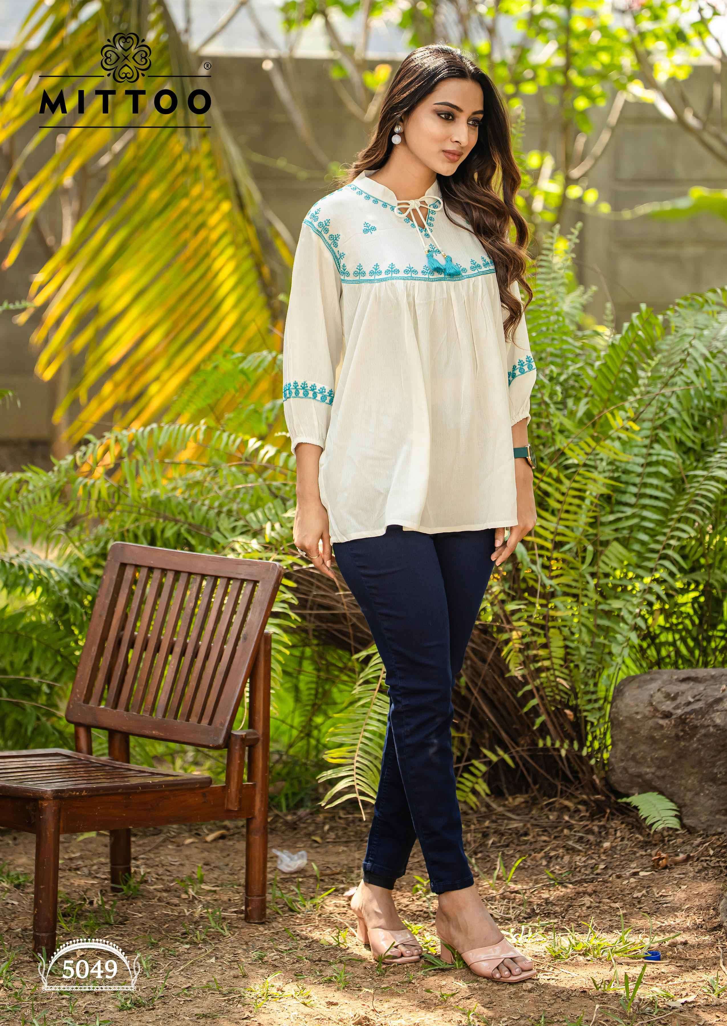 victoria vol 9 by mittoo 5047-5052 series rayon Best  short top  for women for casual and party wear buy online dealer surat