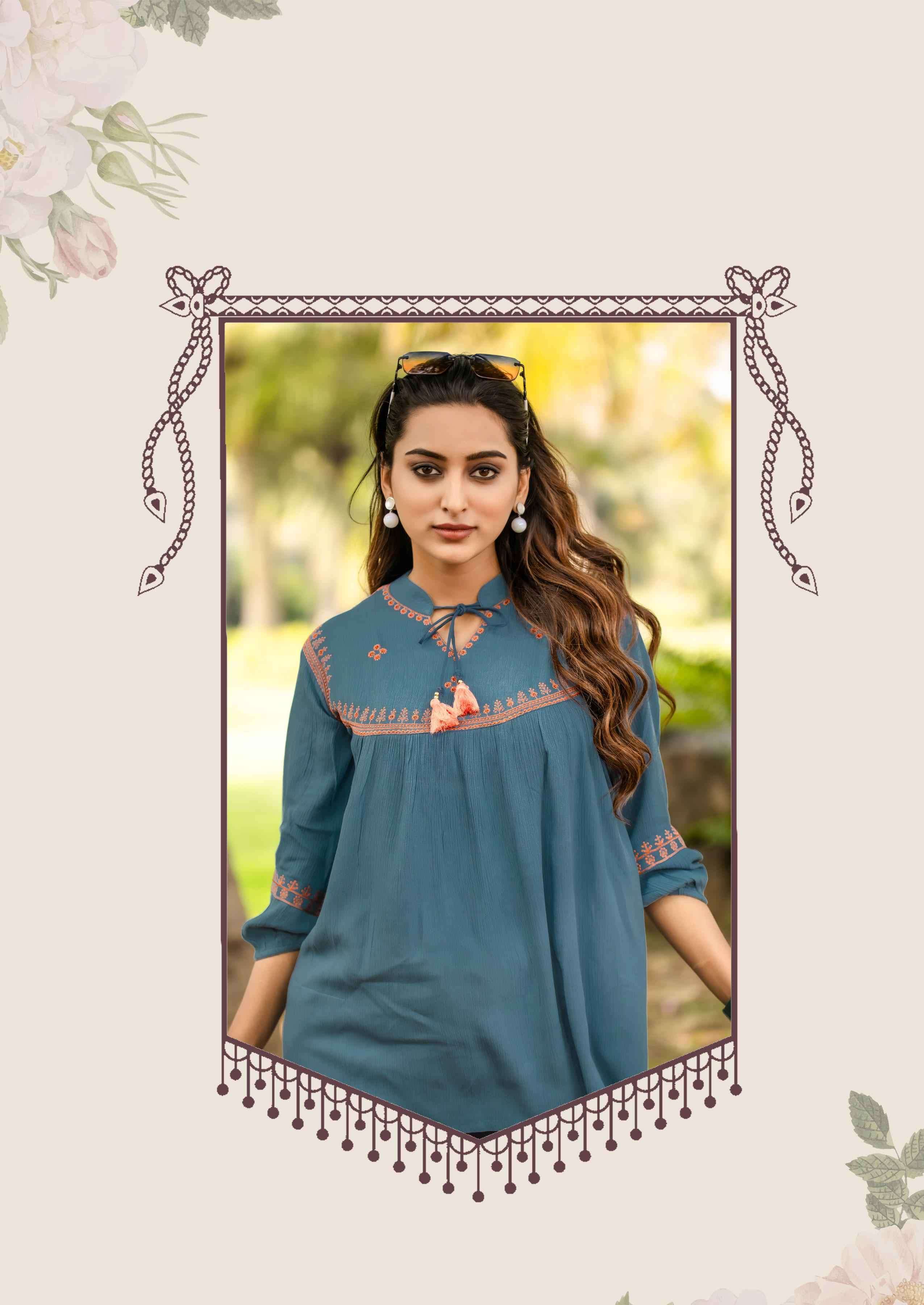 victoria vol 9 by mittoo 5047-5052 series rayon Best  short top  for women for casual and party wear buy online dealer surat