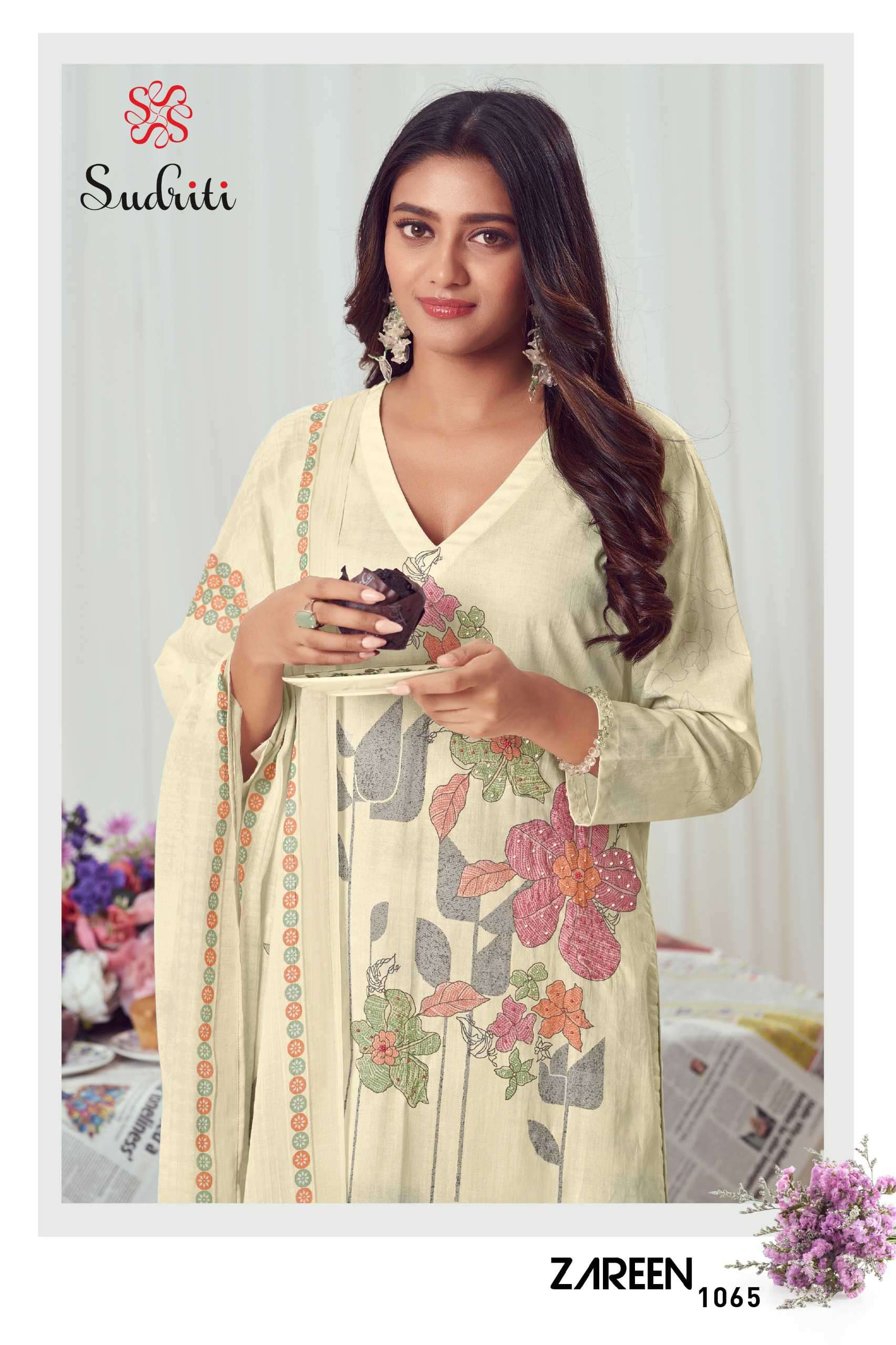 zareen by sudriti colors cotton casual wear unstitched salwar kameez best online price surat