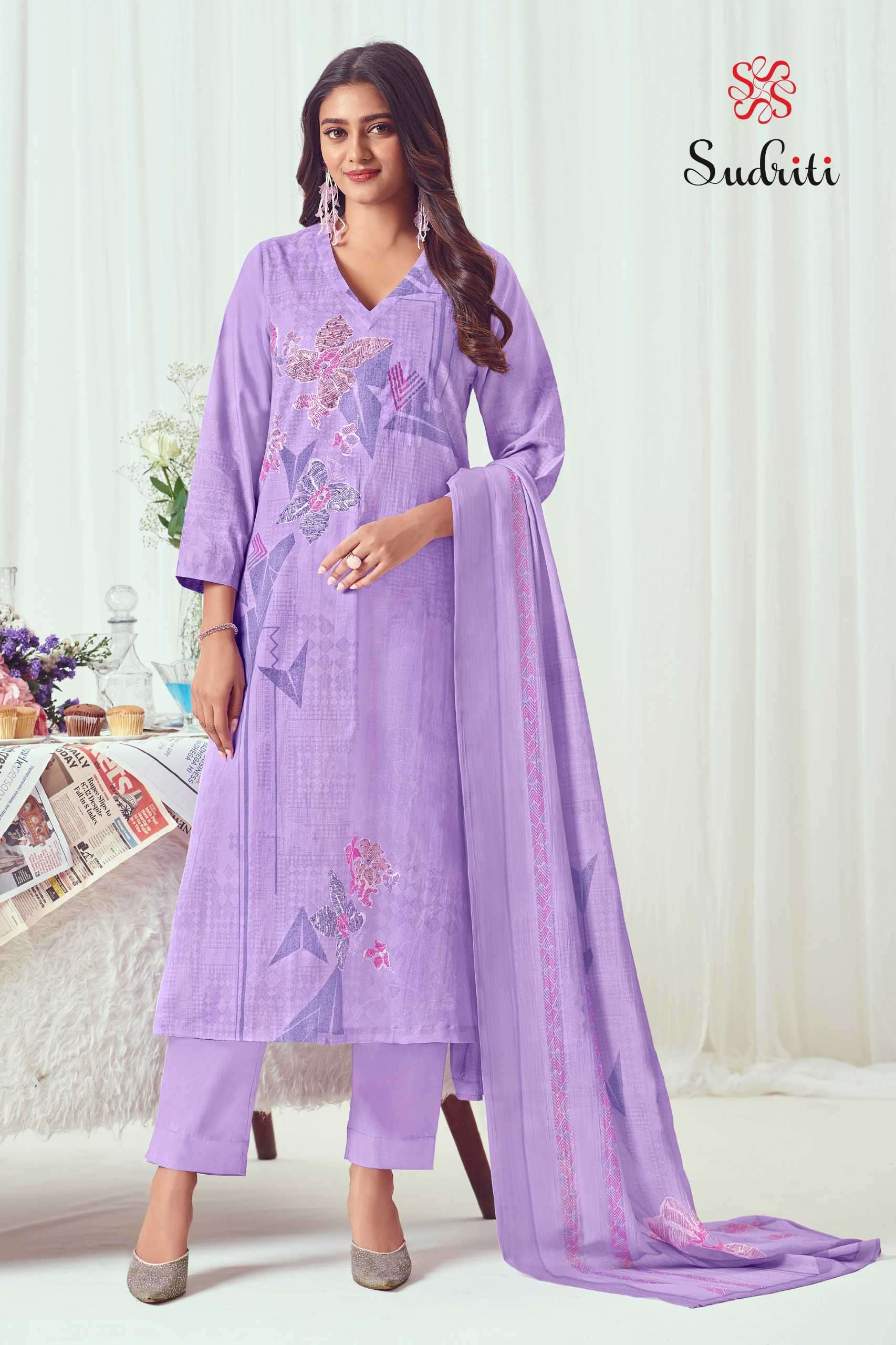 zareen by sudriti colors cotton casual wear unstitched salwar kameez best online price surat