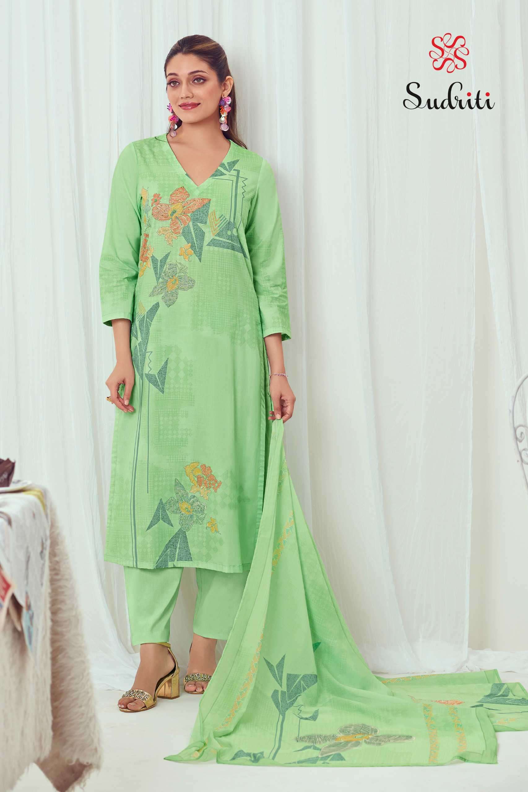 zareen by sudriti colors cotton casual wear unstitched salwar kameez best online price surat