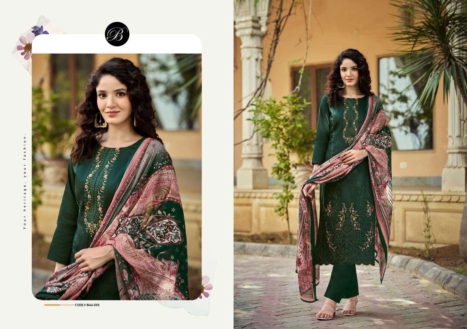 zarqash vol 54 by belliza colors ready to unstitched casual wear salwar kameez online surat