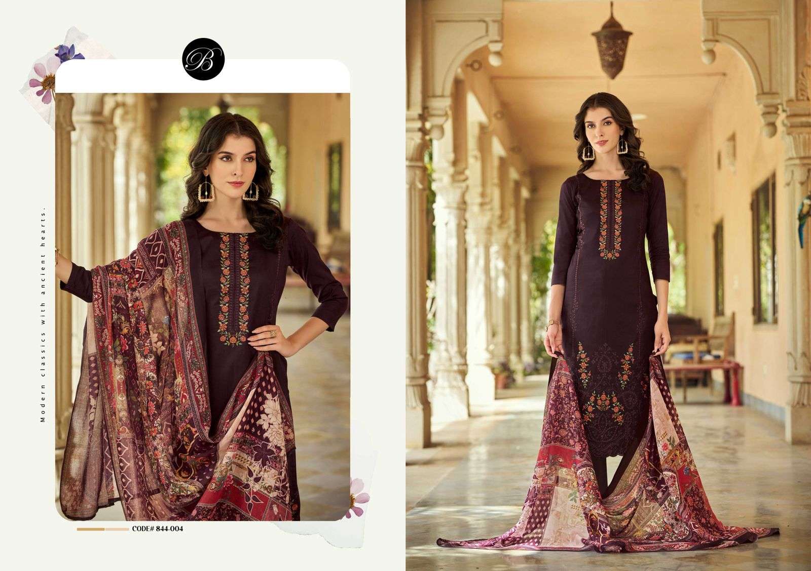 zarqash vol 54 by belliza colors ready to unstitched casual wear salwar kameez online surat