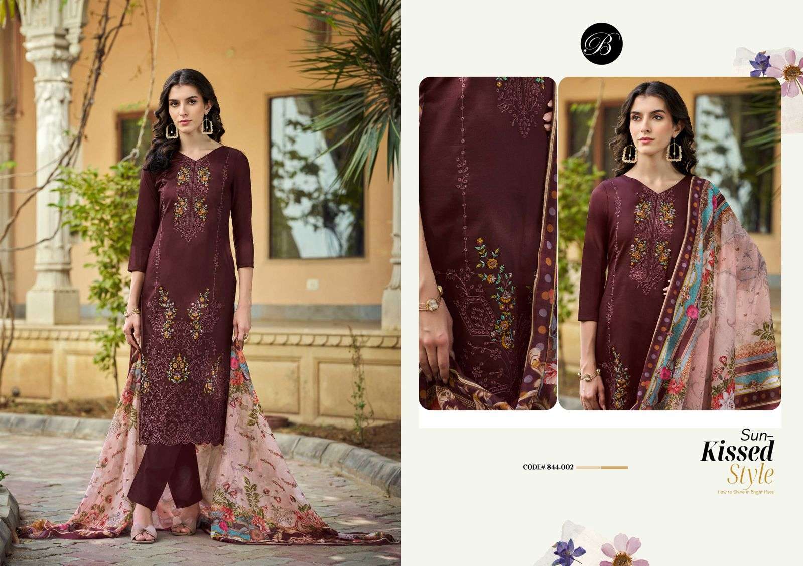 zarqash vol 54 by belliza colors ready to unstitched casual wear salwar kameez online surat