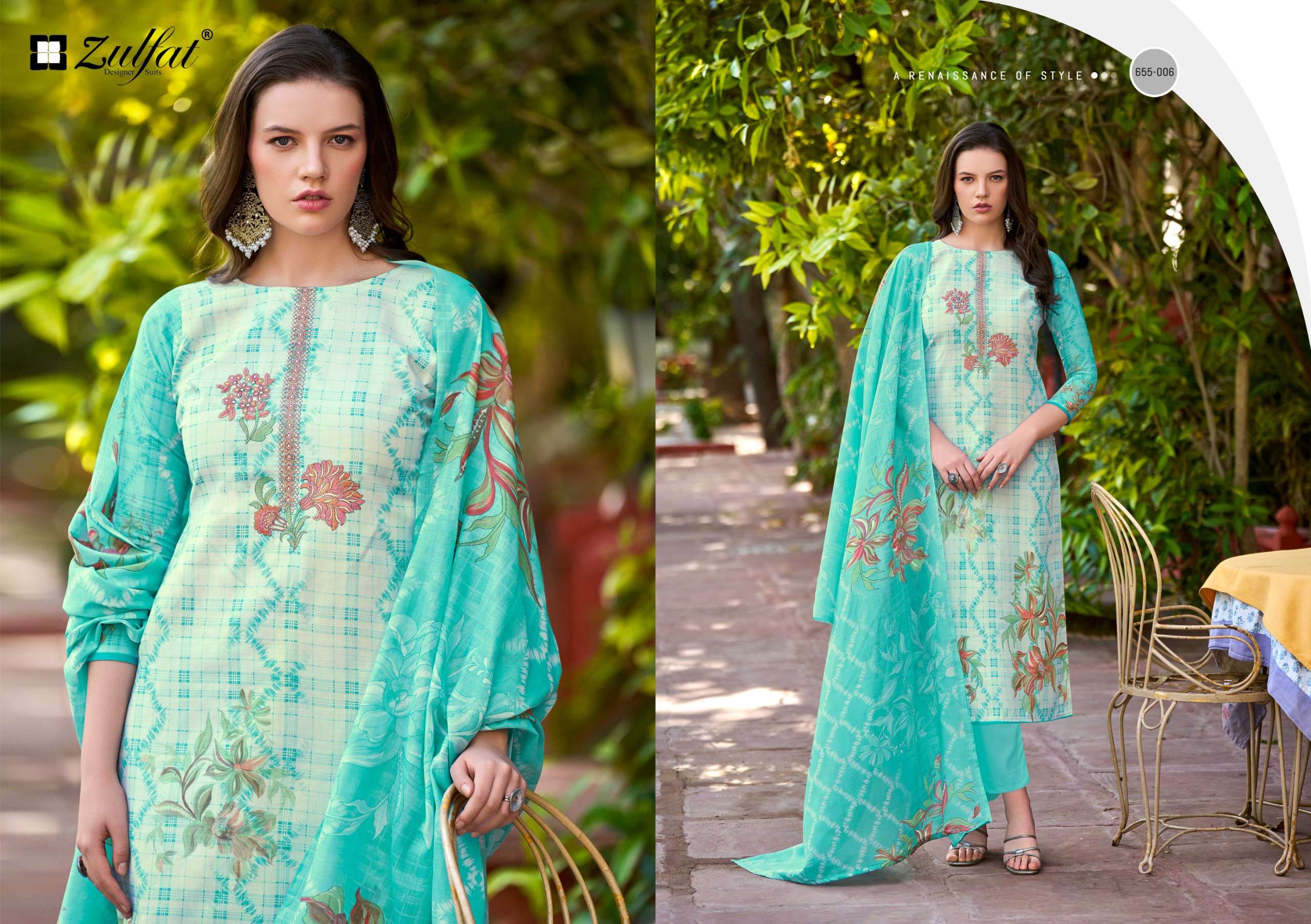 zulfat designer noor vol 2 exclusive cotton embroidered salwar kaeez buy online shopping surat