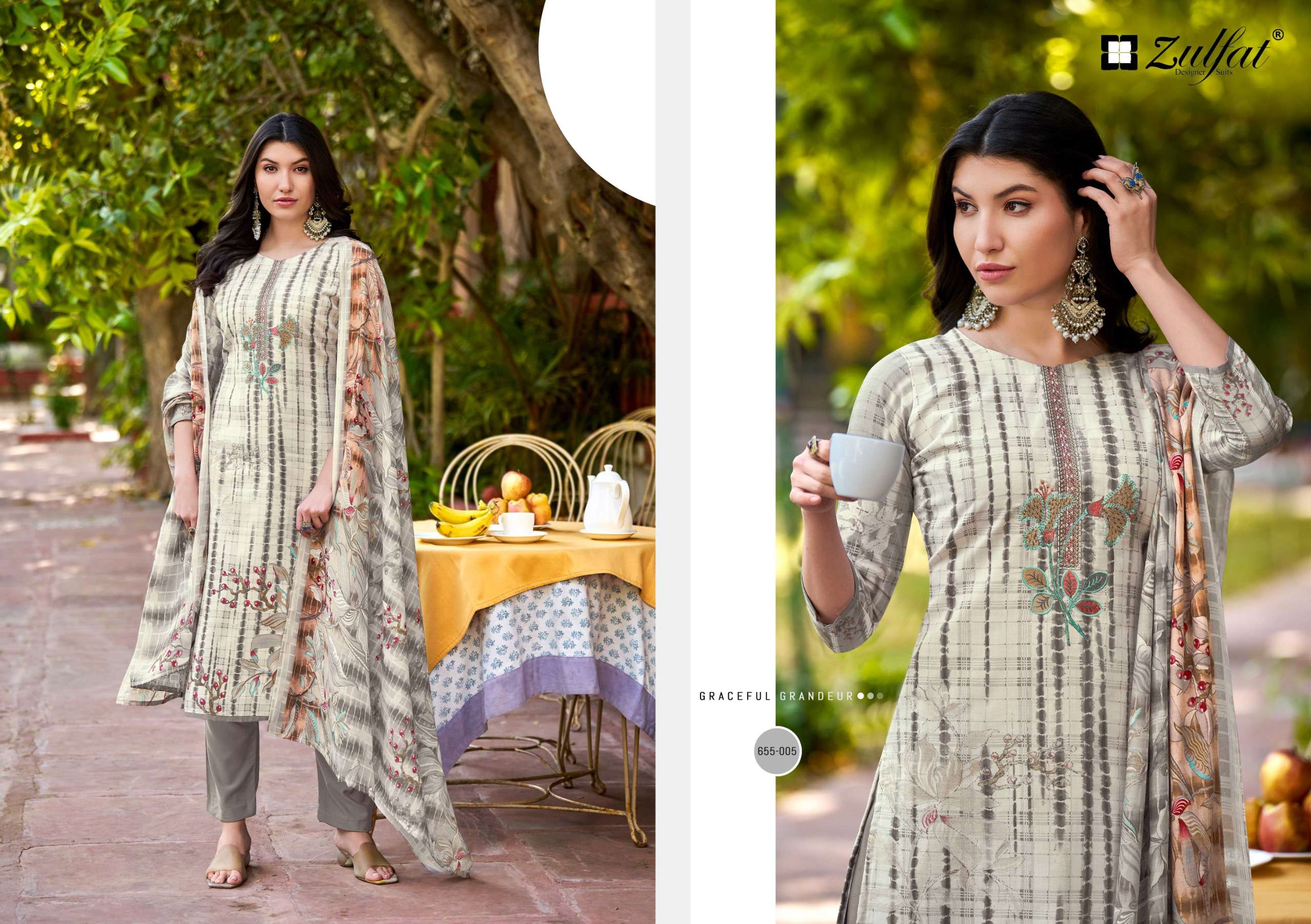 zulfat designer noor vol 2 exclusive cotton embroidered salwar kaeez buy online shopping surat
