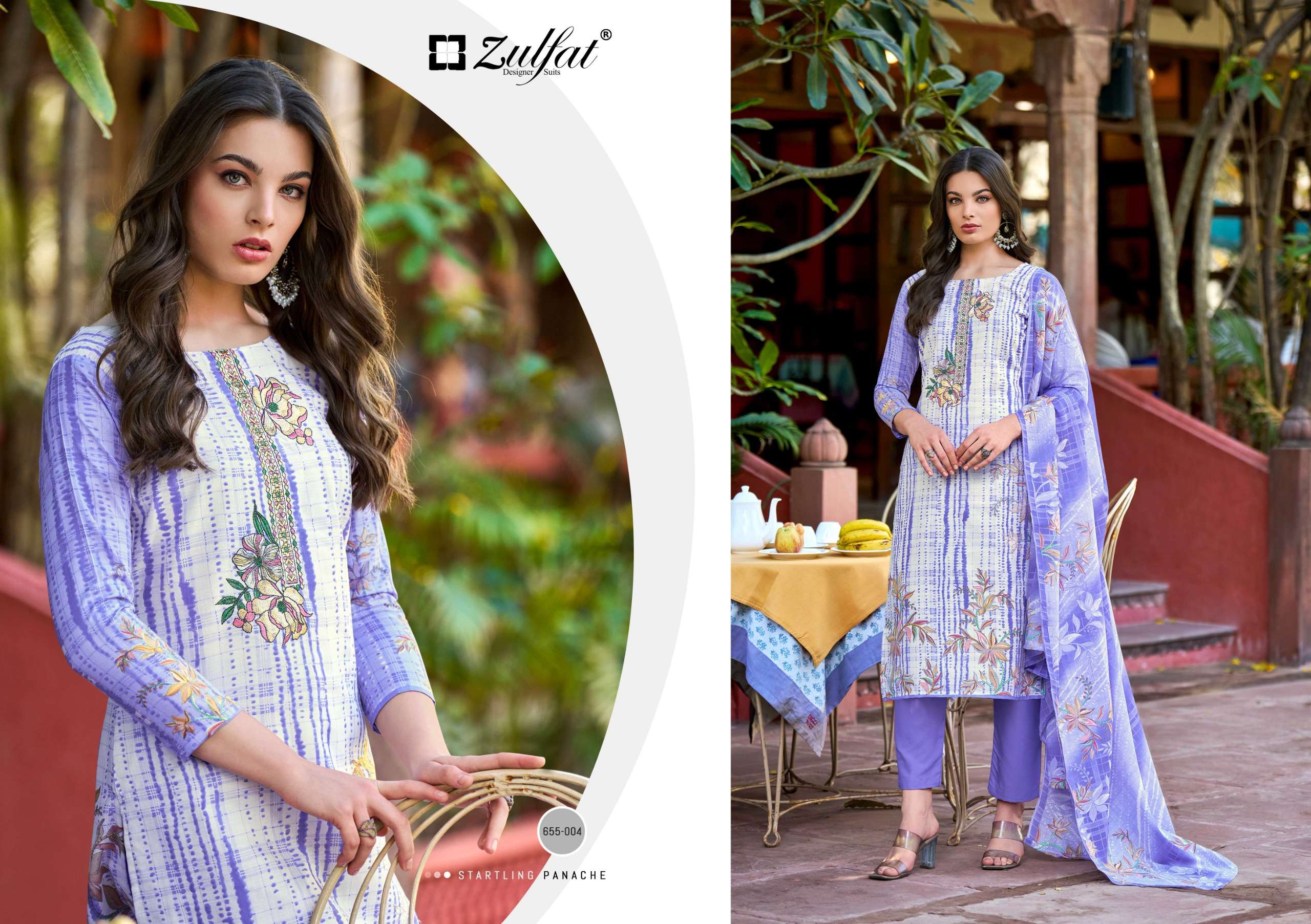 zulfat designer noor vol 2 exclusive cotton embroidered salwar kaeez buy online shopping surat