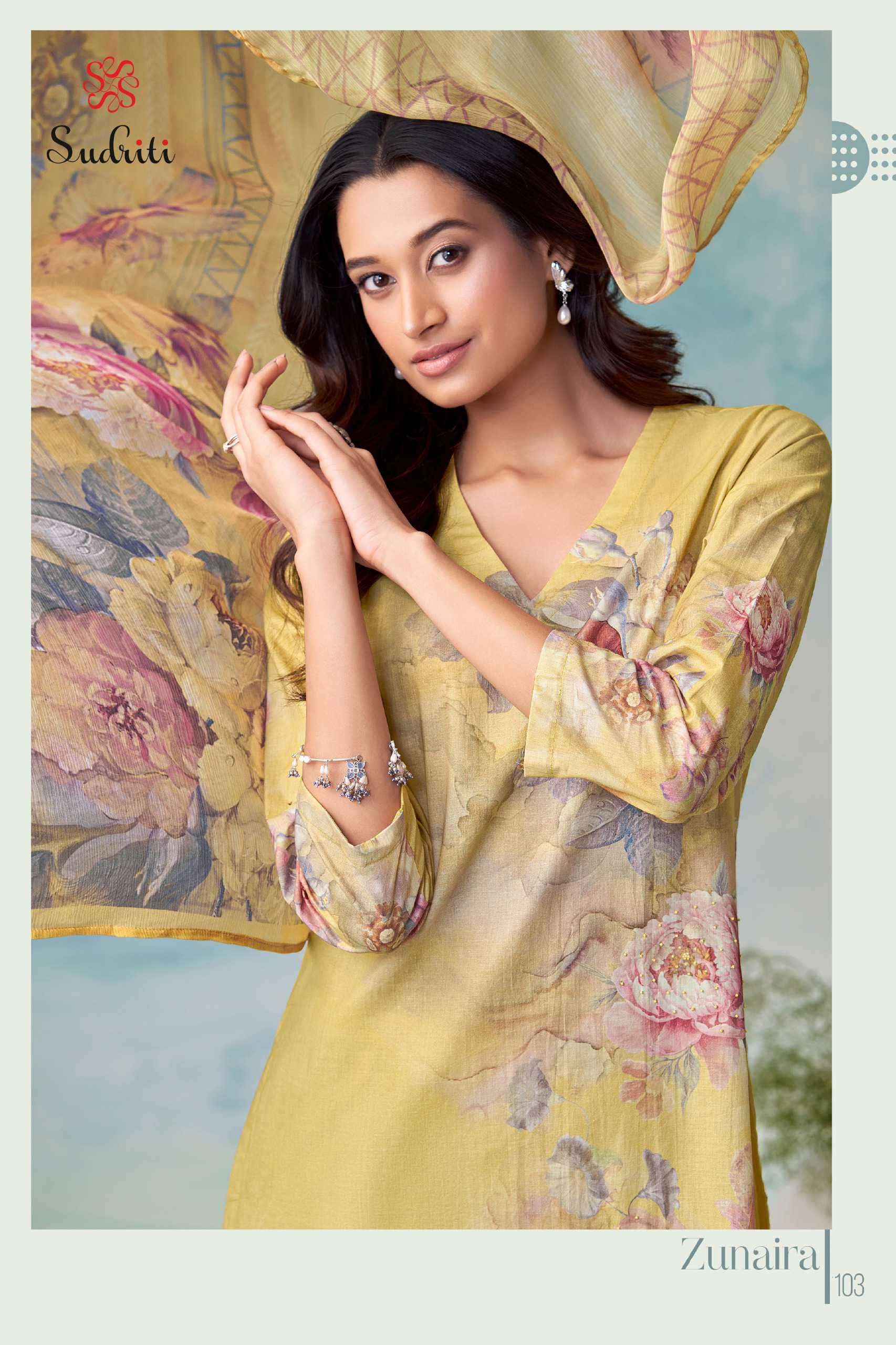  zunaira by sudriti colors latest designer cotton unstitched casual wear salwar kameez online surat