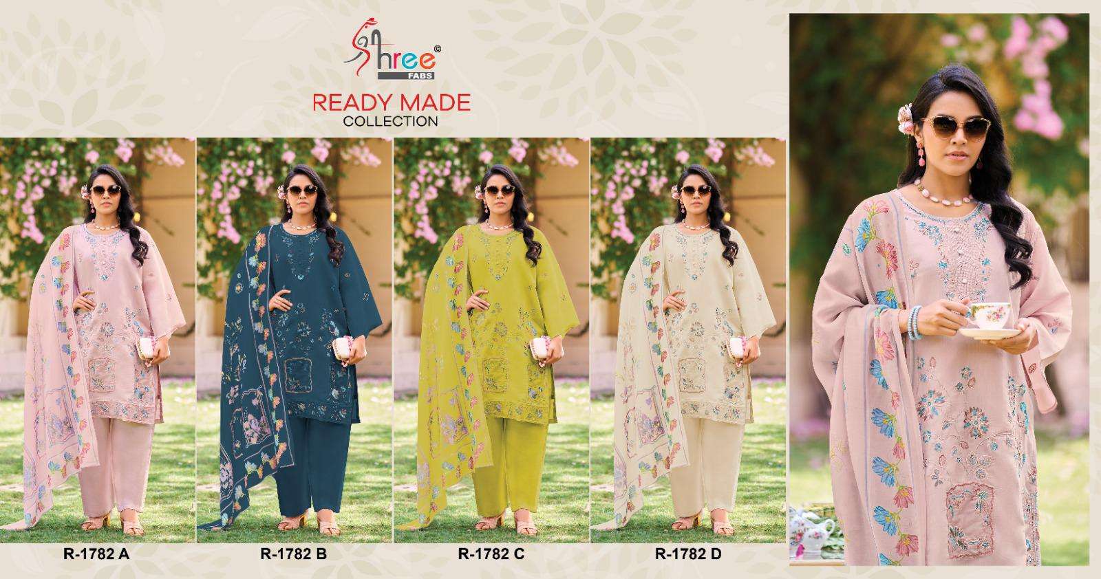  1782 by shree fabs colors exclusive designer party wear readymade suit collection 