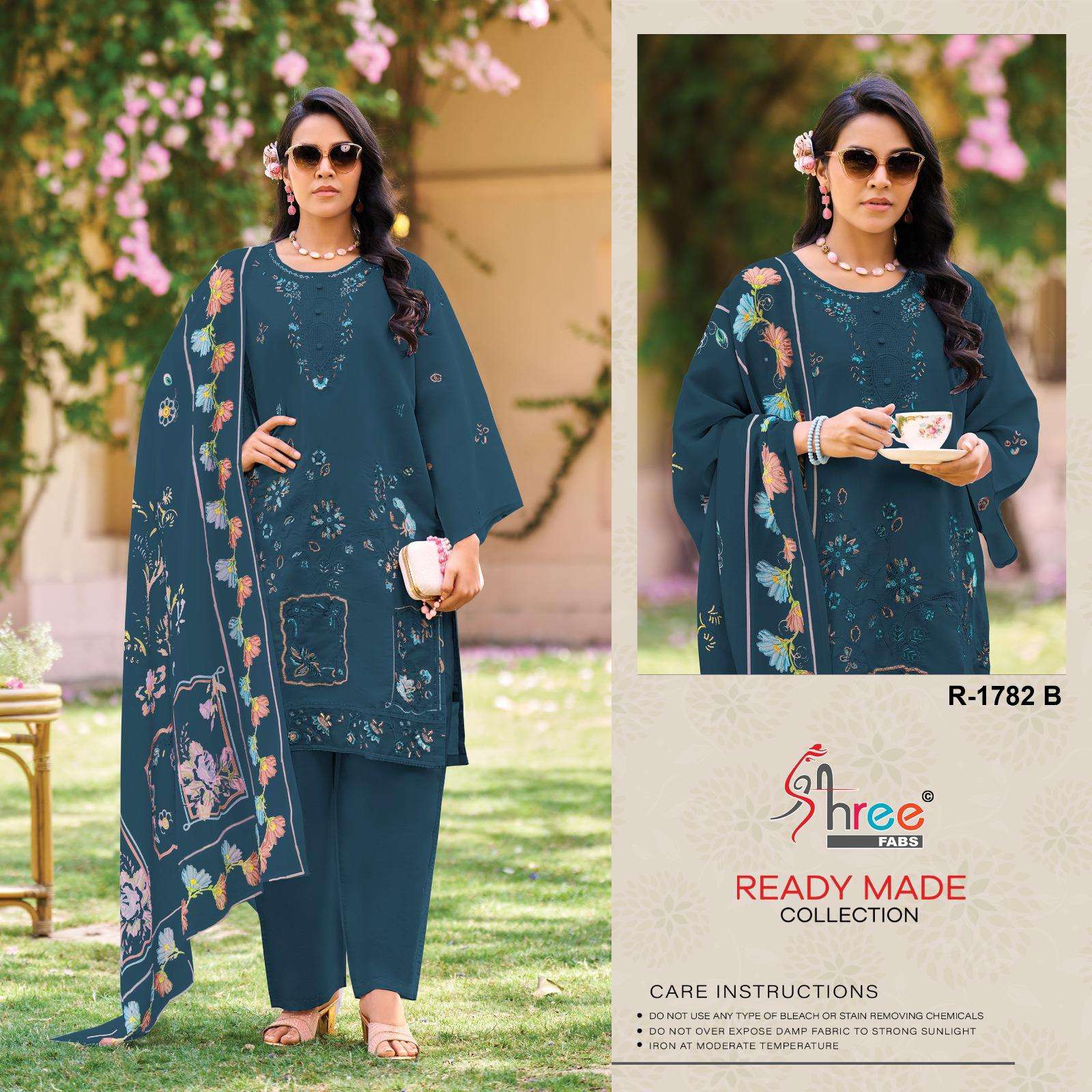  1782 by shree fabs colors exclusive designer party wear readymade suit collection 