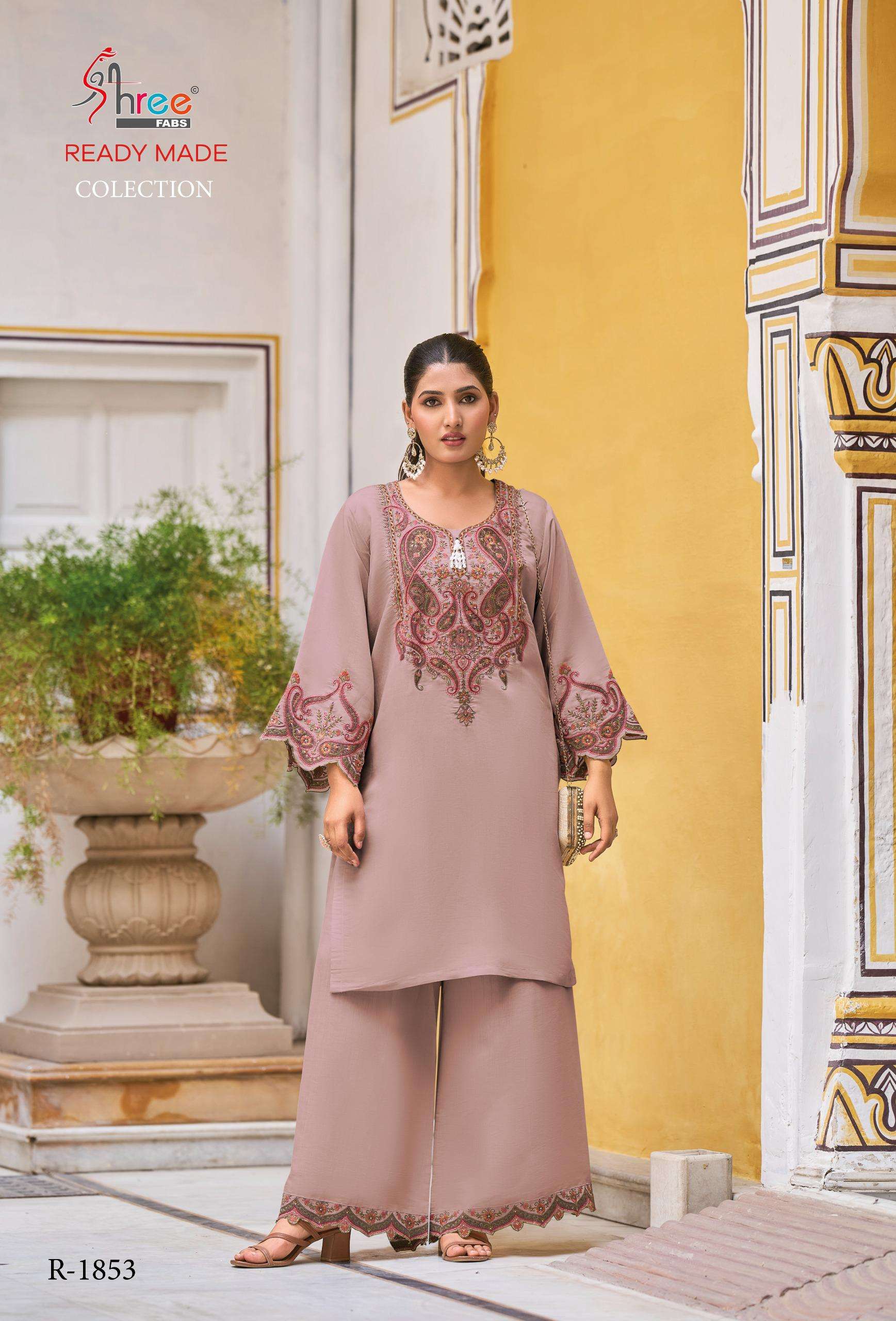 1853 by shree fabs latest designer casual wear readymade cord set manufacturer surat