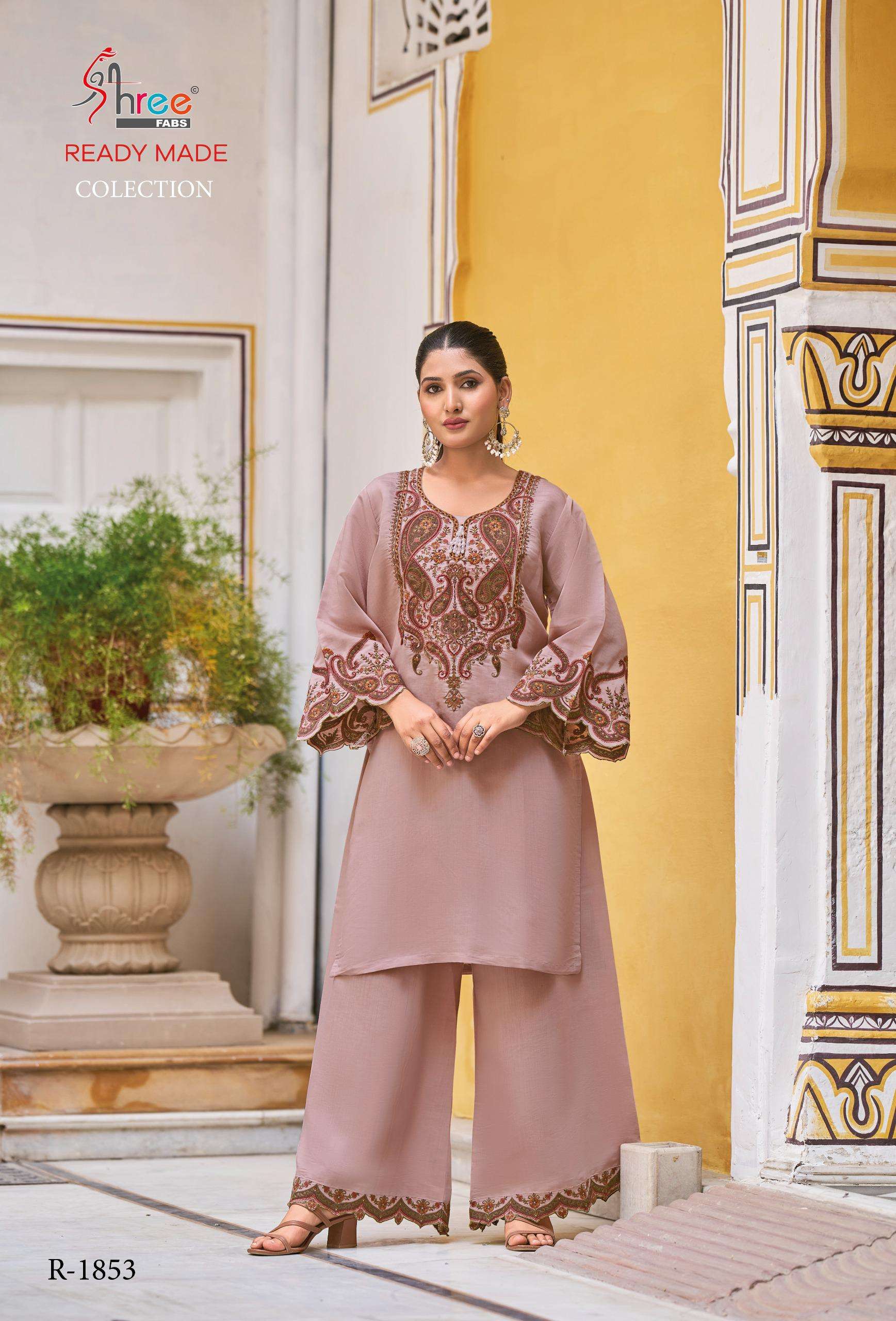 1853 by shree fabs latest designer casual wear readymade cord set manufacturer surat