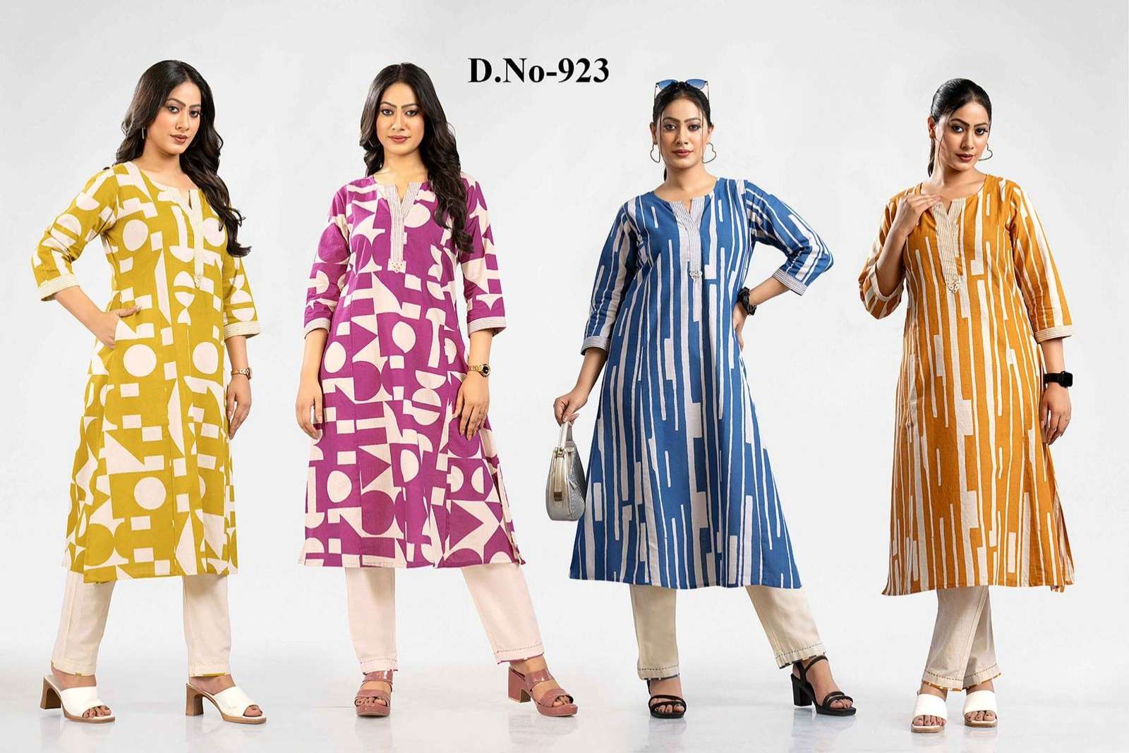 923 by gaabaa colors summer wear cotton readymade cord set supplier surat