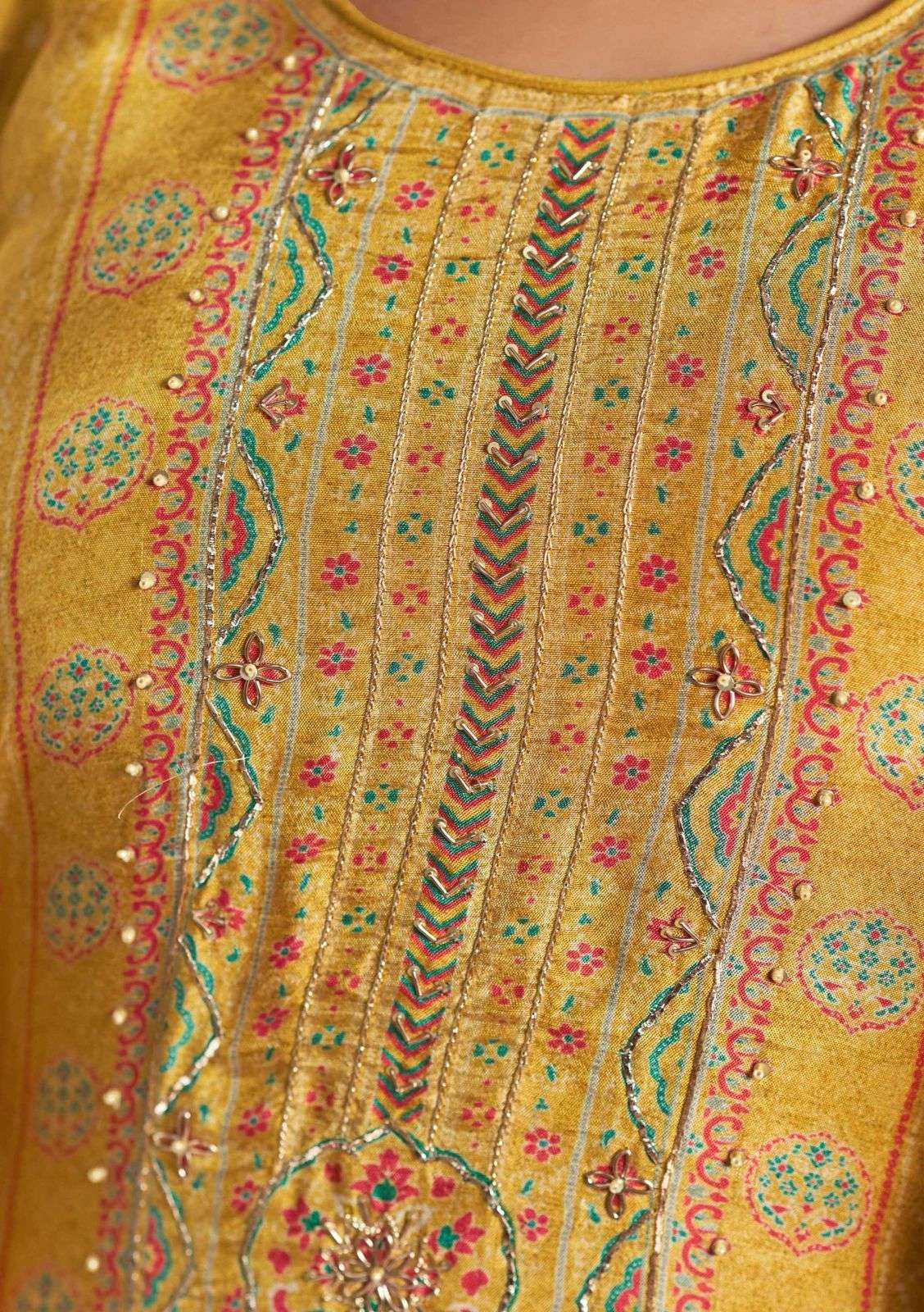ajrakh by karva colors latest designer causal wear salwar kameez wholesale surat