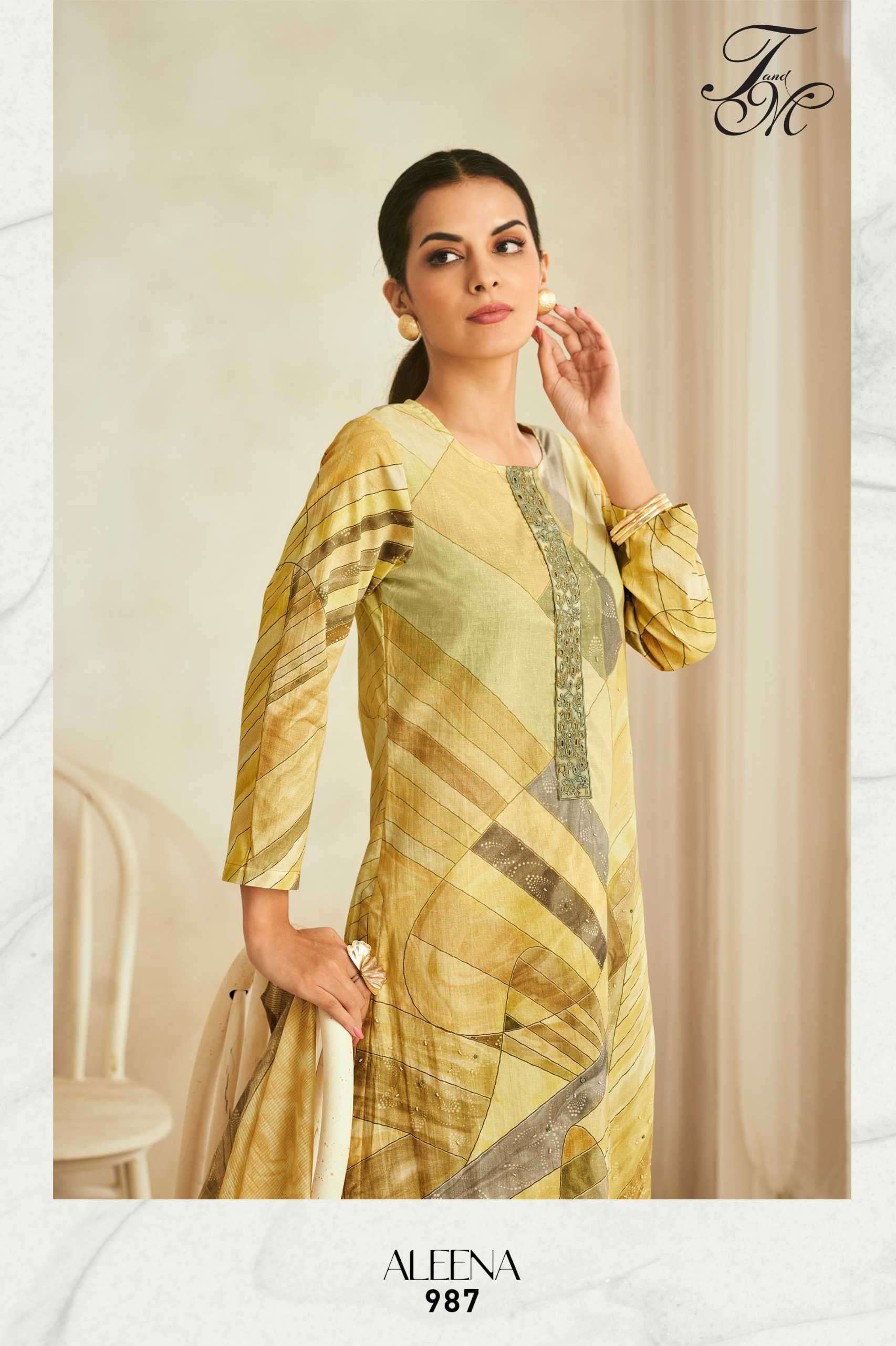 aleena by t&m colors latest designer party wear salwar kameez buy online surat
