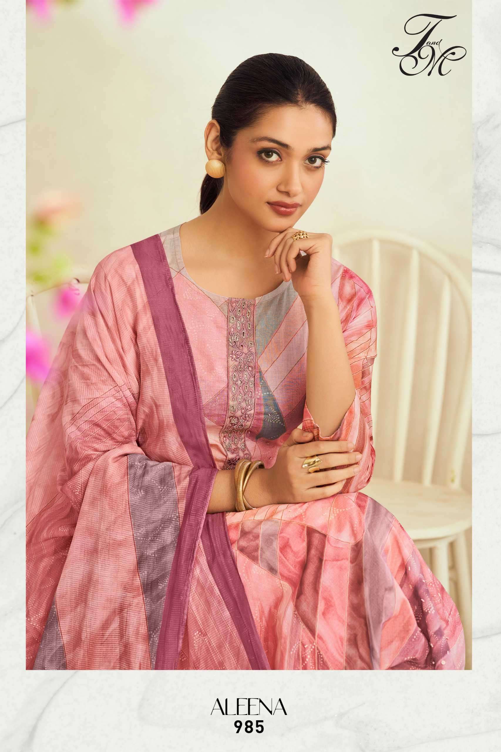 aleena by t&m colors latest designer party wear salwar kameez buy online surat