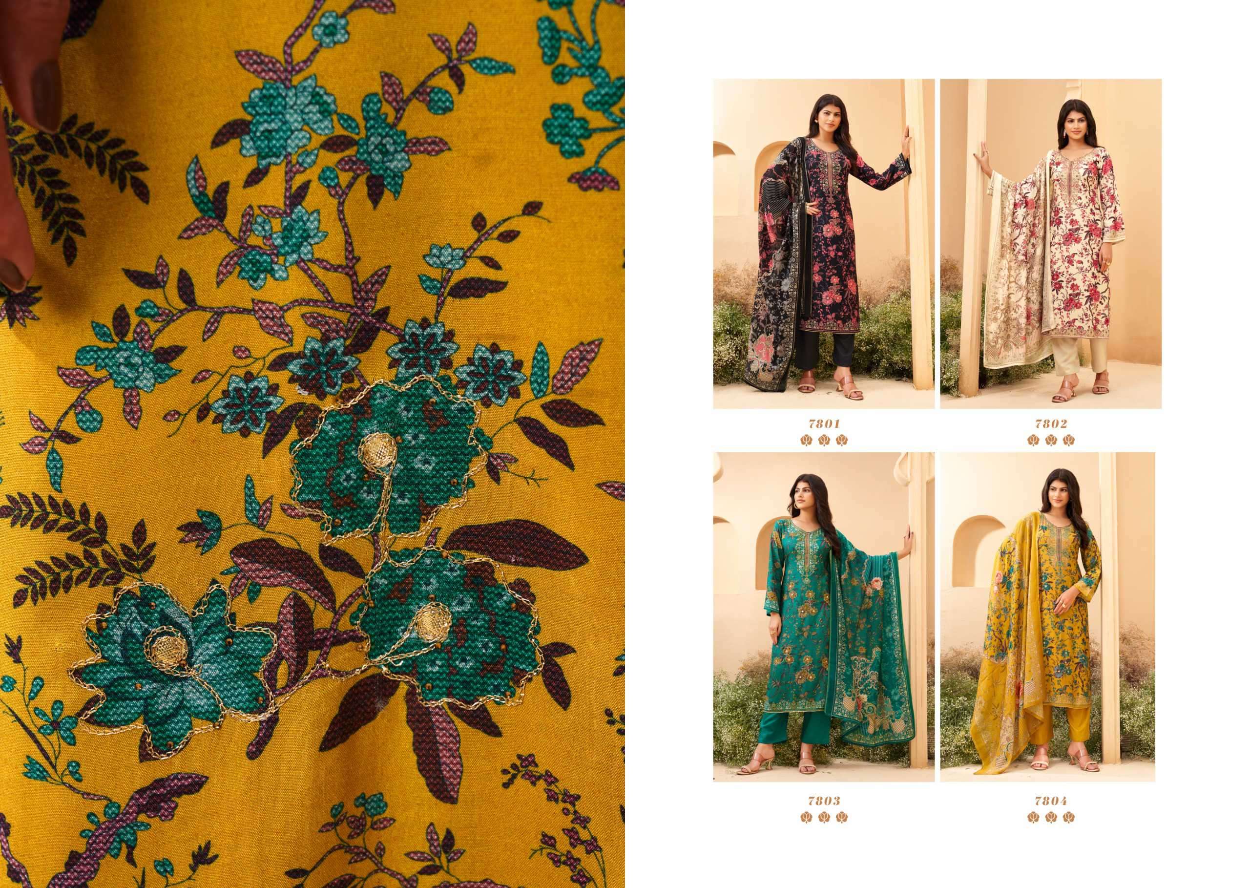 baani by rupali fashion colors muslin with digital printed salwar kameez online dealer surat