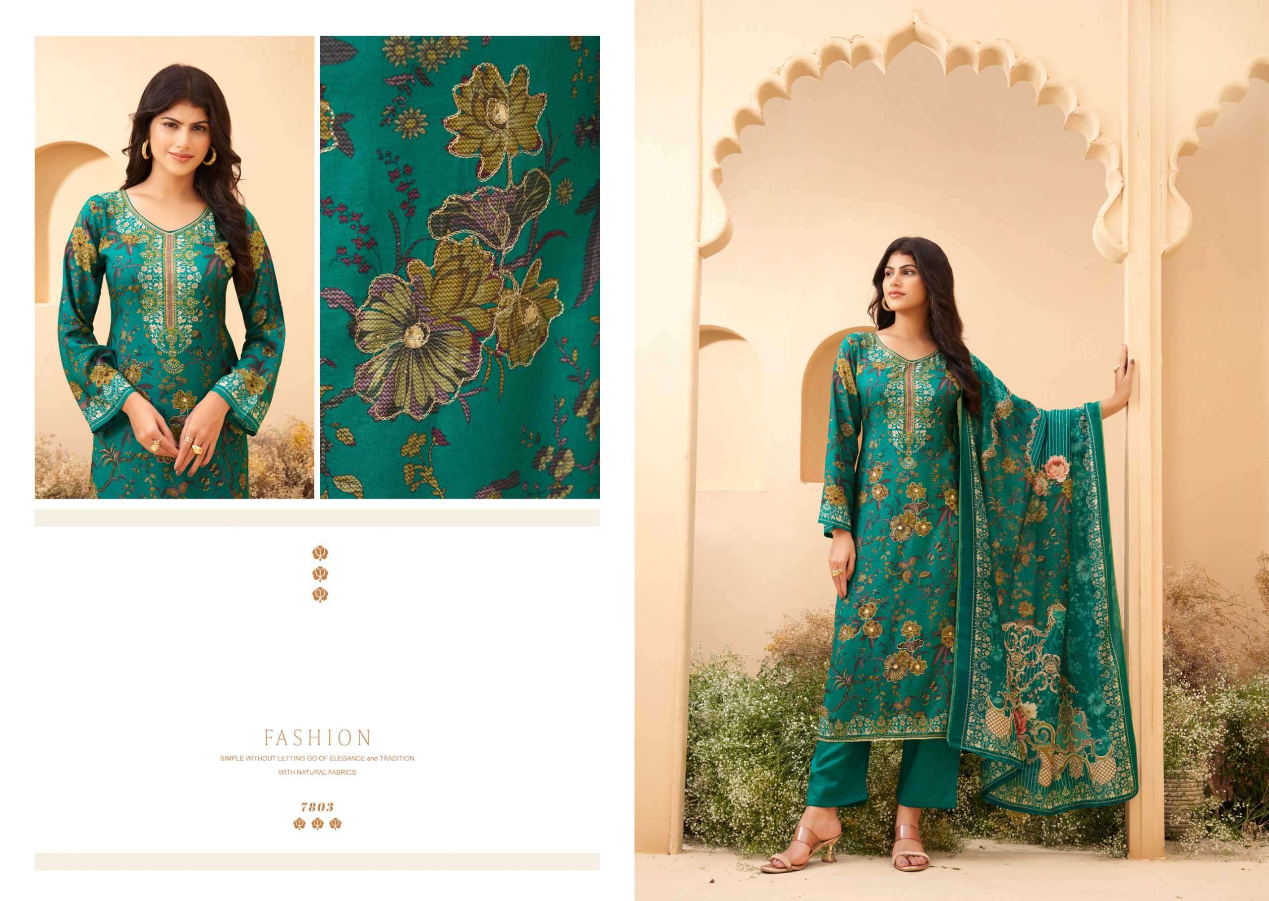 baani by rupali fashion colors muslin with digital printed salwar kameez online dealer surat
