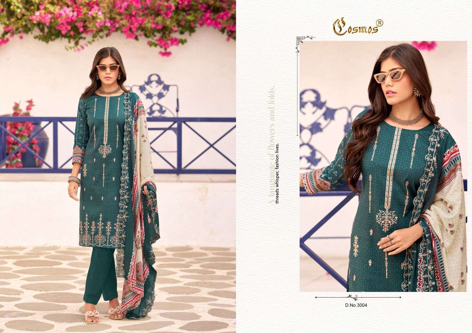 bin saeed vol 3 by cosmos colors heavy embroidery work latest designer unstitch salwar kameez buy online surat