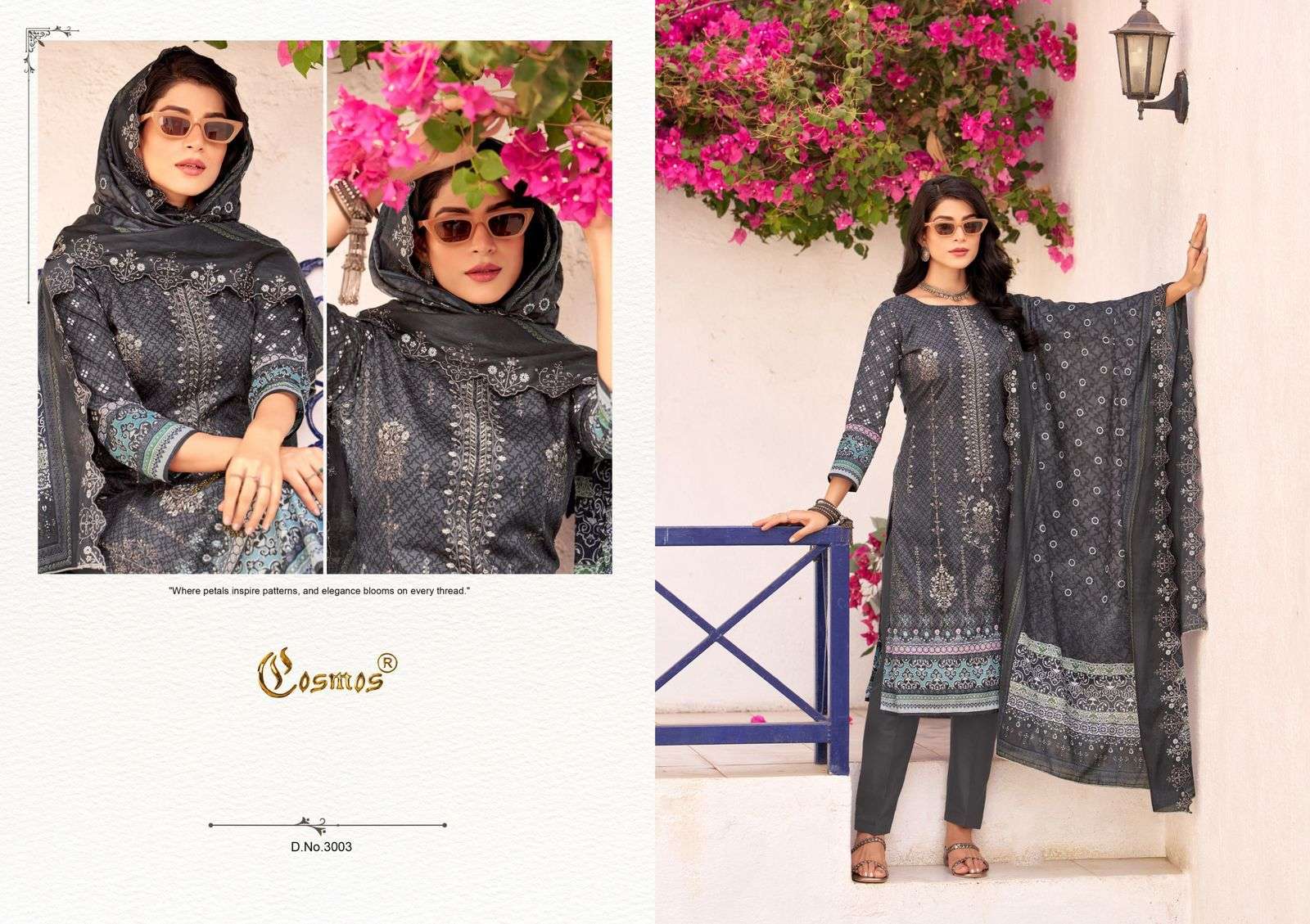 bin saeed vol 3 by cosmos colors heavy embroidery work latest designer unstitch salwar kameez buy online surat