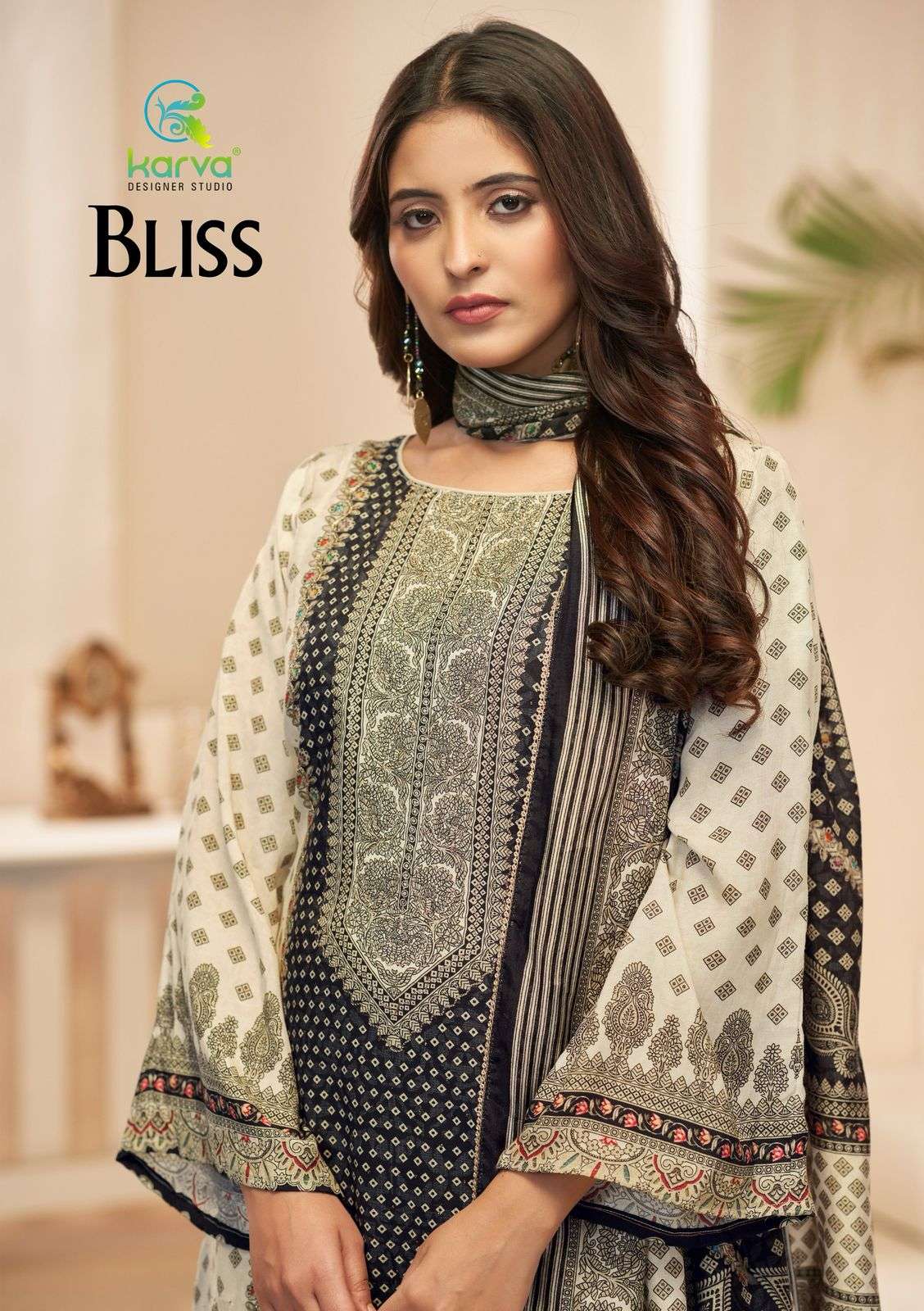 bliss by karva colors exclusive designer unstitched casual wear salwar kameez online surat