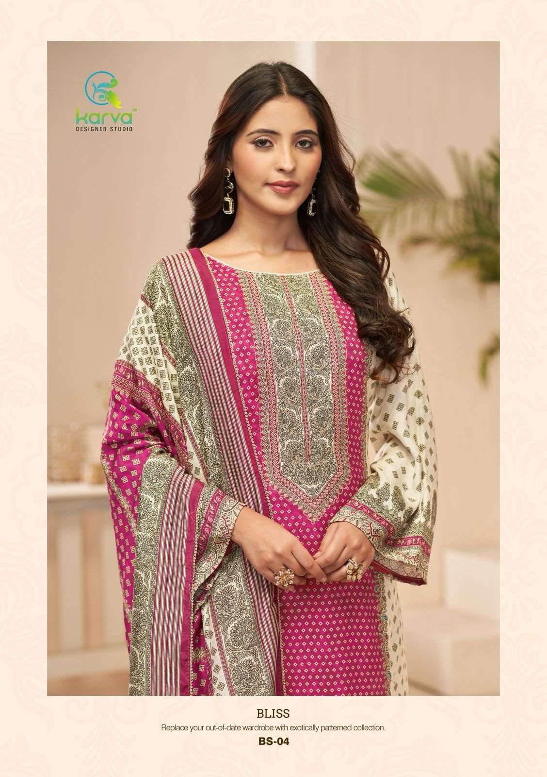 bliss by karva colors exclusive designer unstitched casual wear salwar kameez online surat