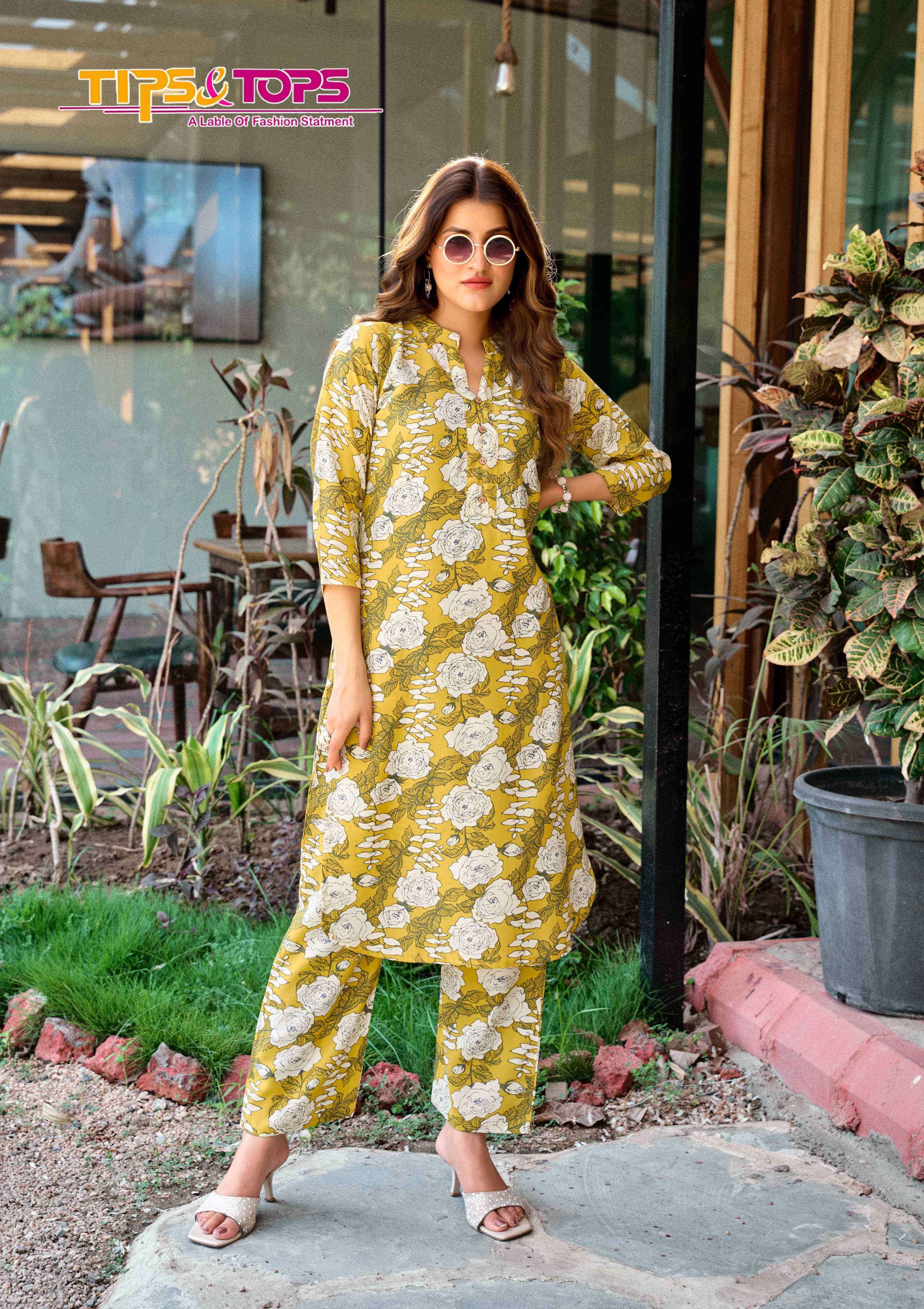 cinderella vol 5 by tips and tops rayon printed summer daily wear readymade cord set buy online surat