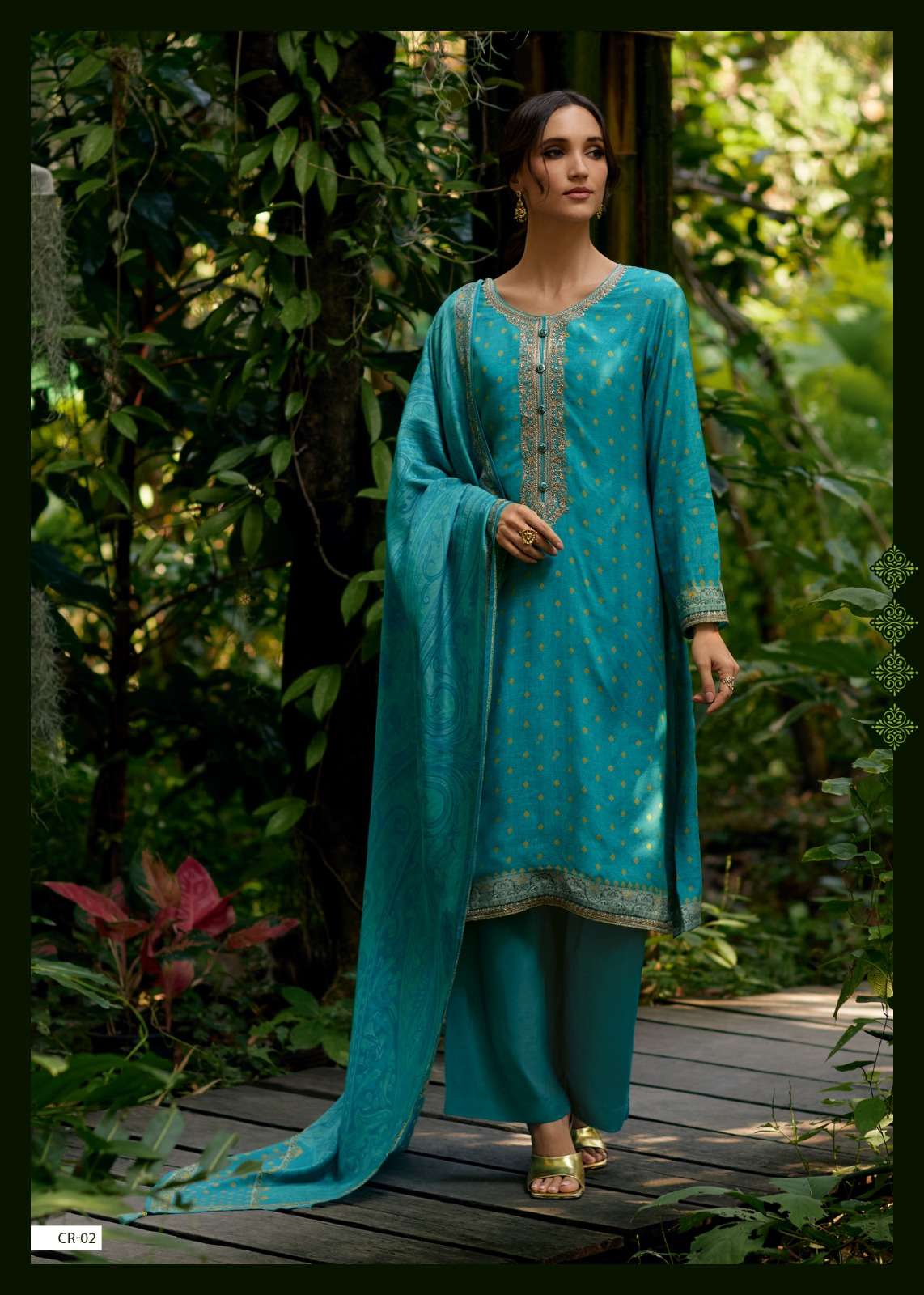 cora by varshaa exclusive embroidered unstitched party wear salwar kameez online surat